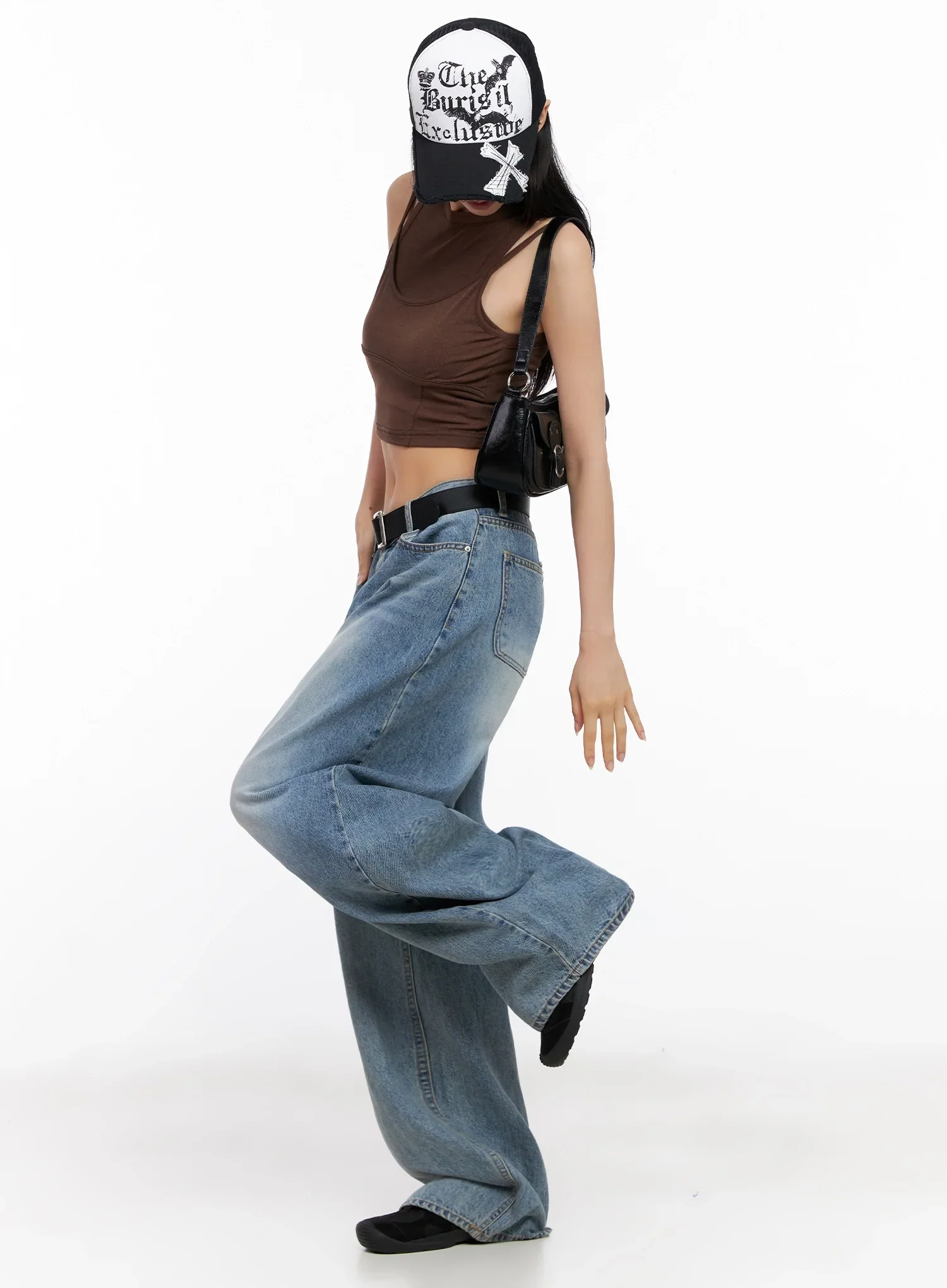 Double Strap Sleeveless Crop Top IG508 - Image 16