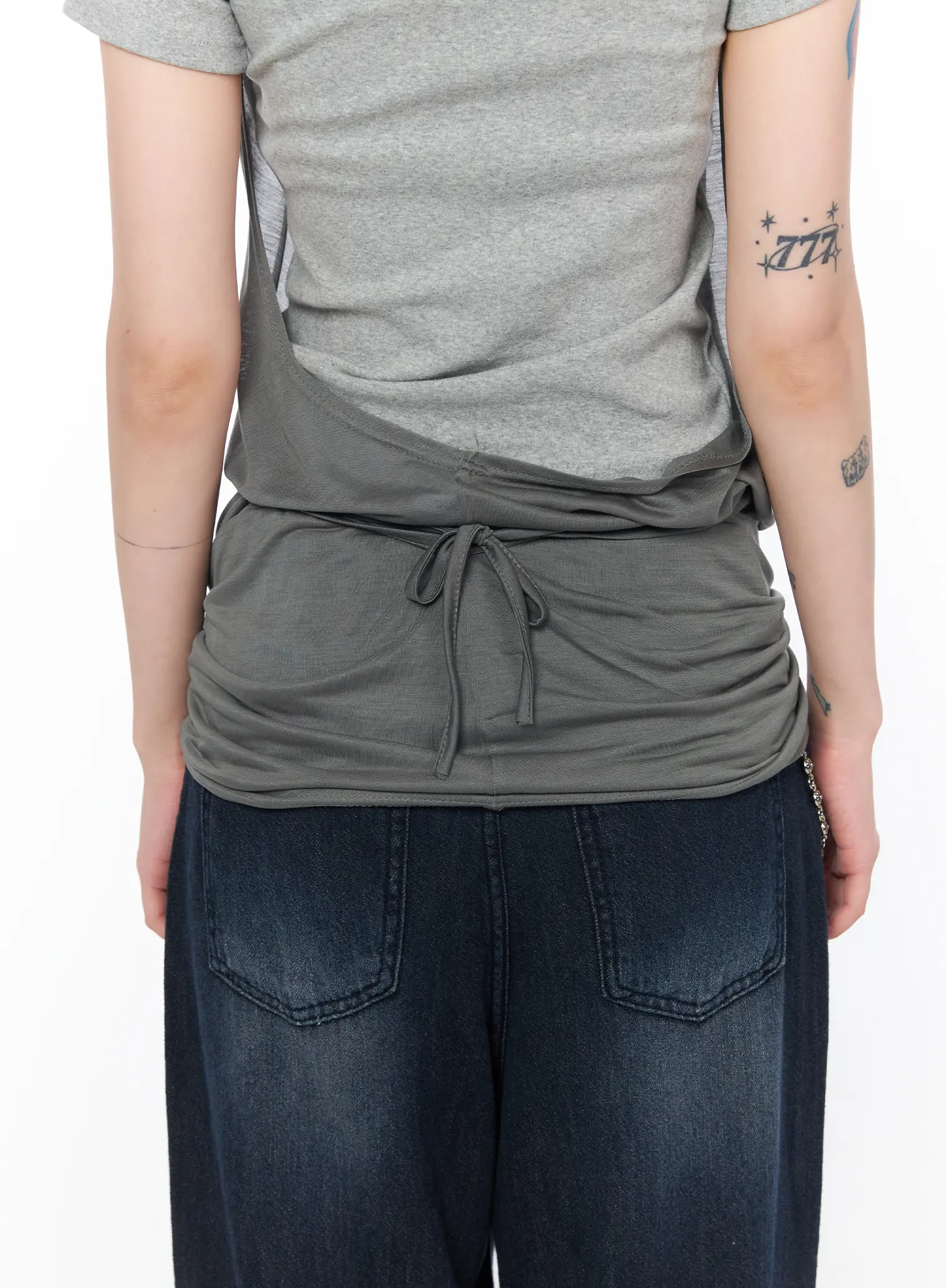 Draped Halter Neck Tank Top CA524 - Image 10