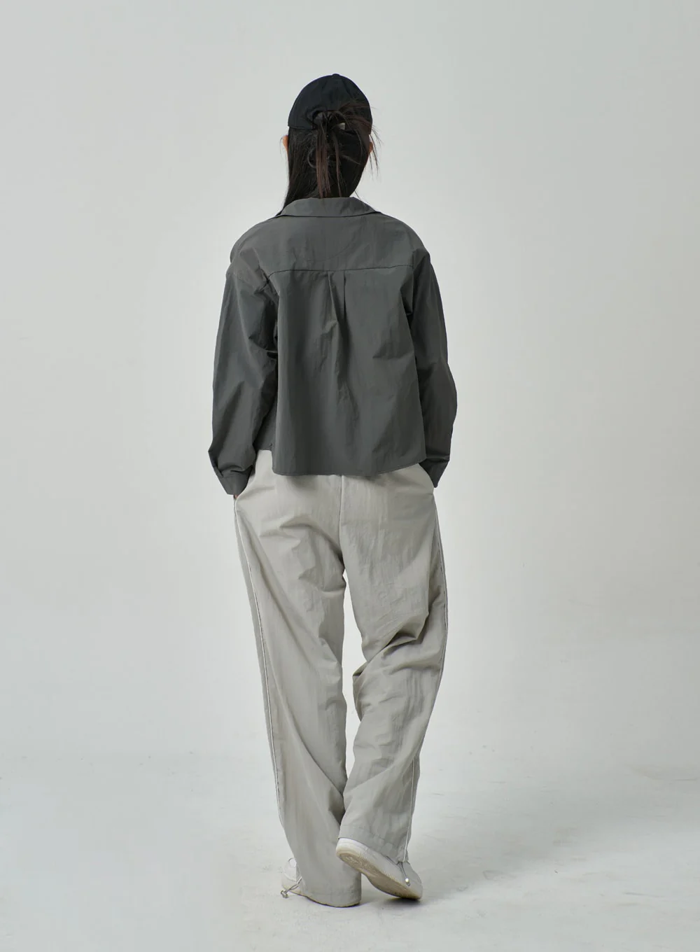 Drawstring Nylon Track Pants IF315 - Image 13