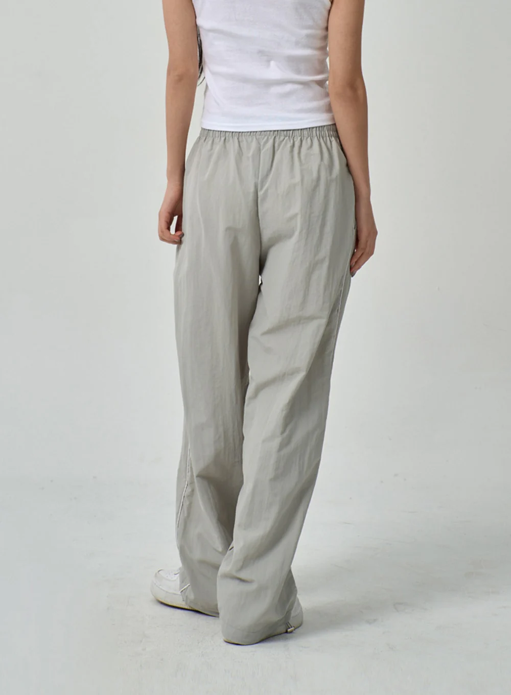 Drawstring Nylon Track Pants IF315 - Image 3