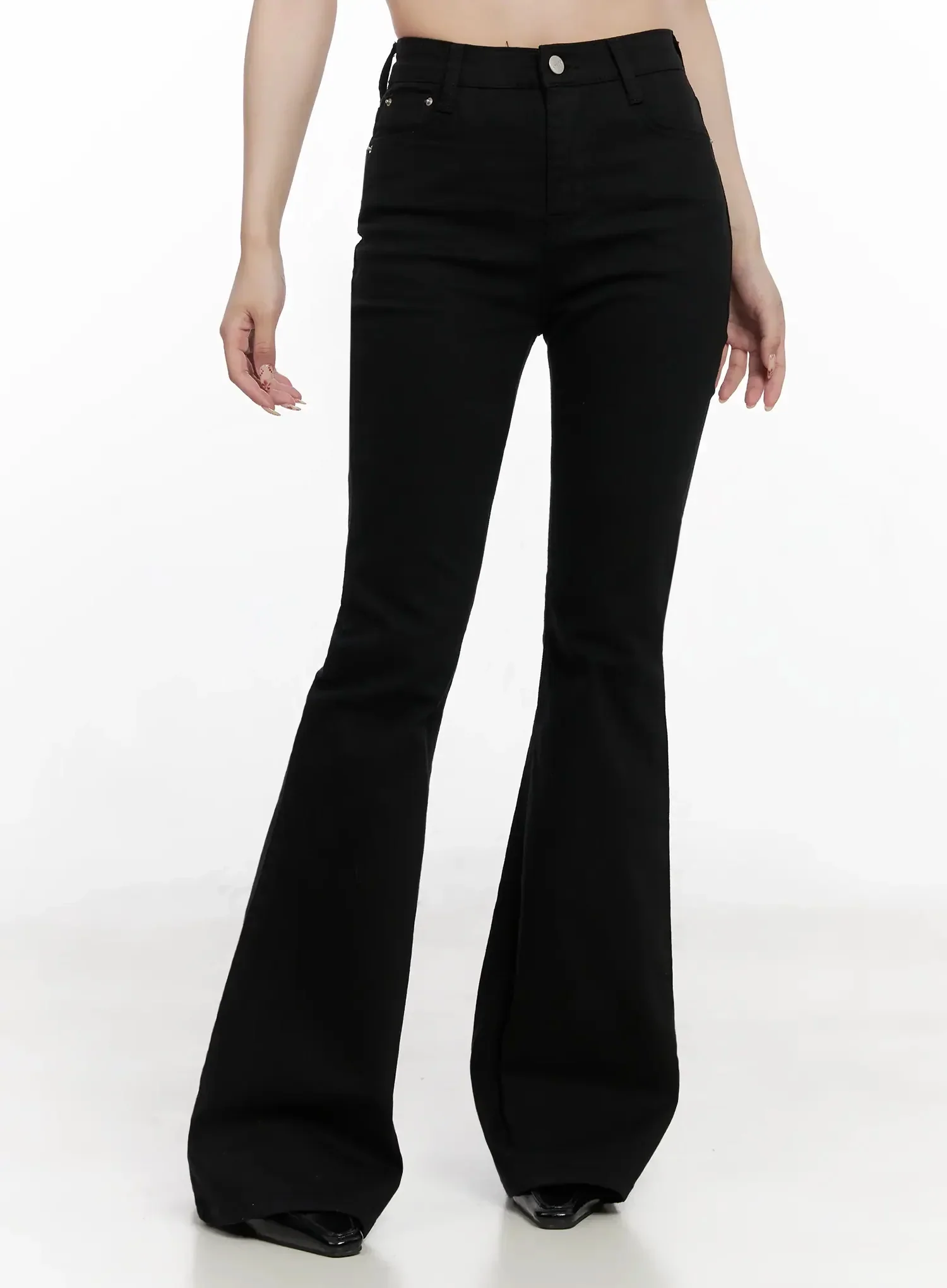 Dream Chic Black Flare Jeans IN514 - Image 5