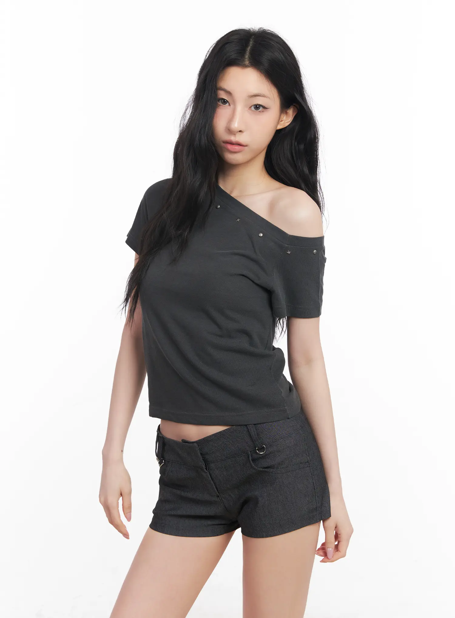 Edgy One-Shoulder Top CU511 - Image 10