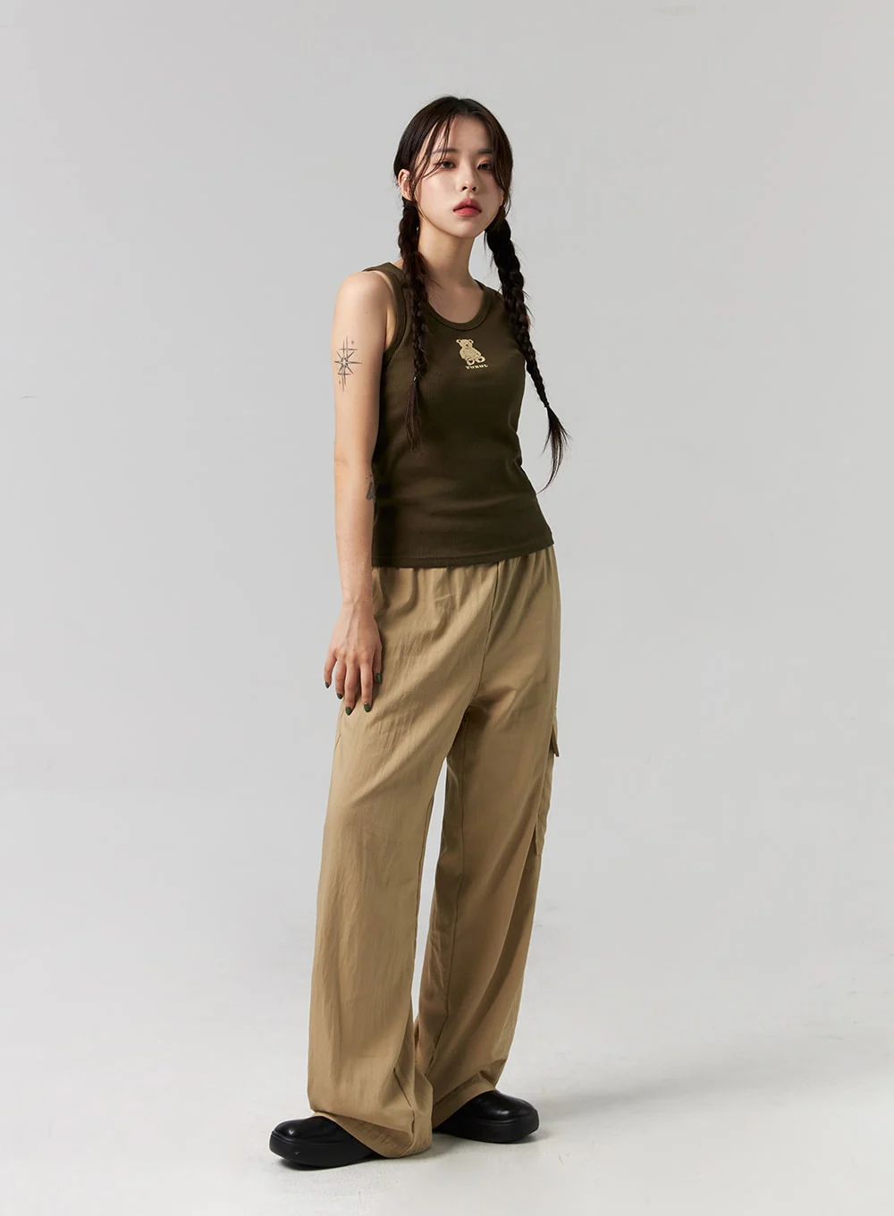 Elastic Waist Cargo Pants CG317 - Image 10