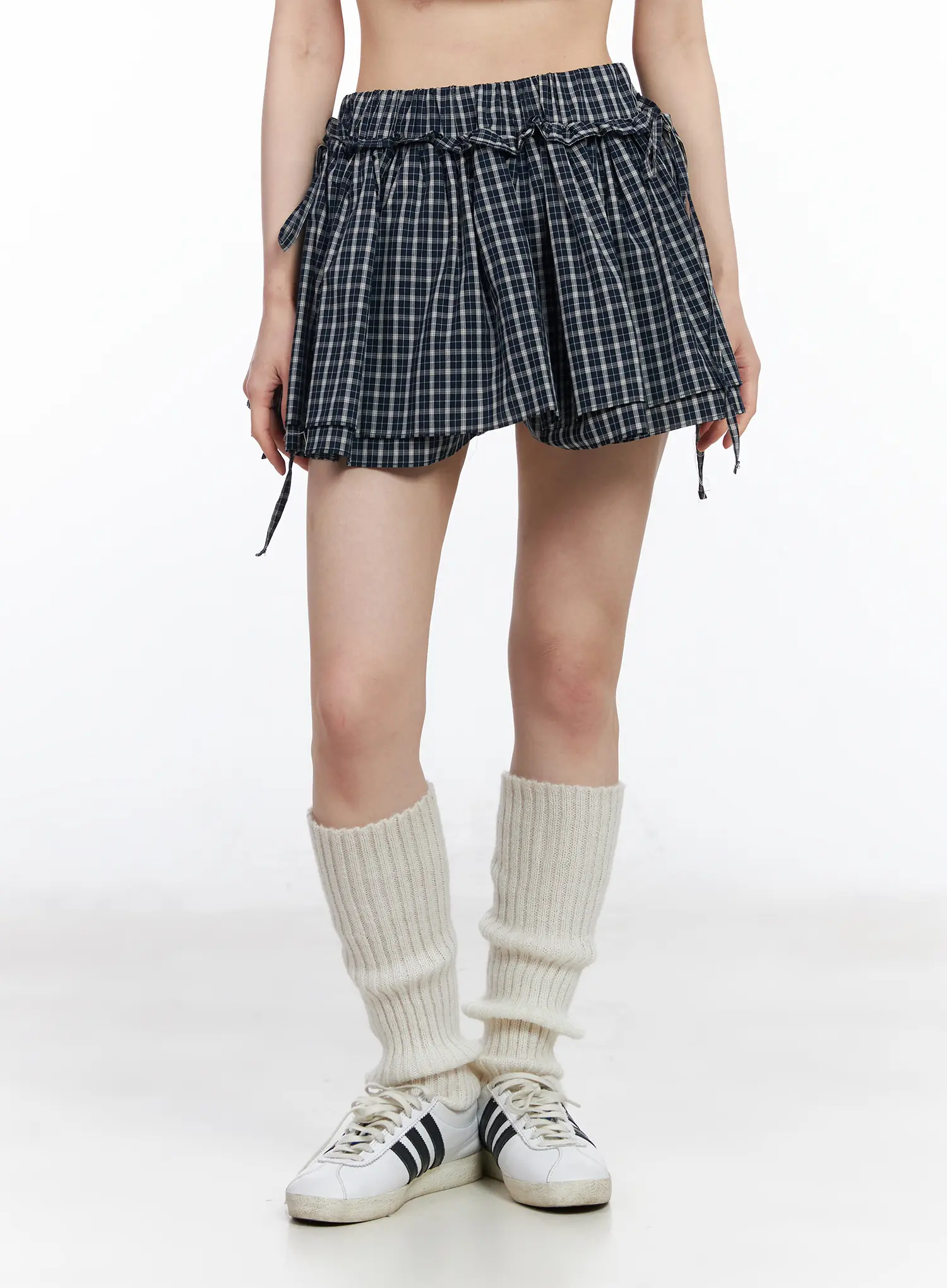Elastic Waist Plaid Skirt CM519 - Image 10