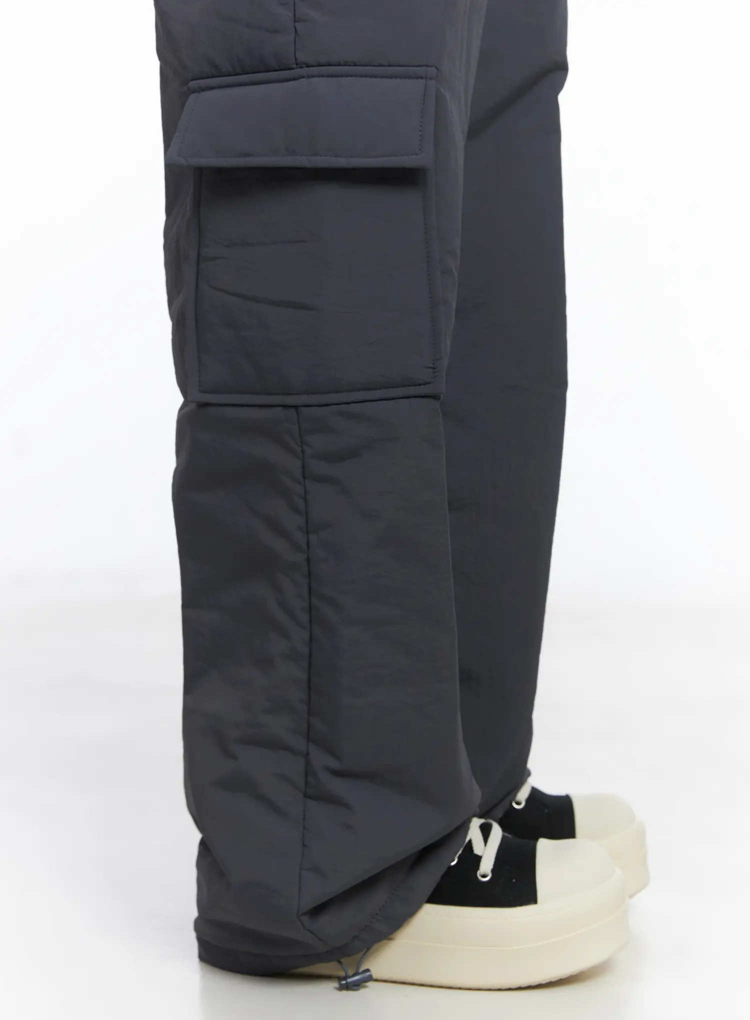 Elastic Waist Wide Cargo Trousers CJ512 - Image 9