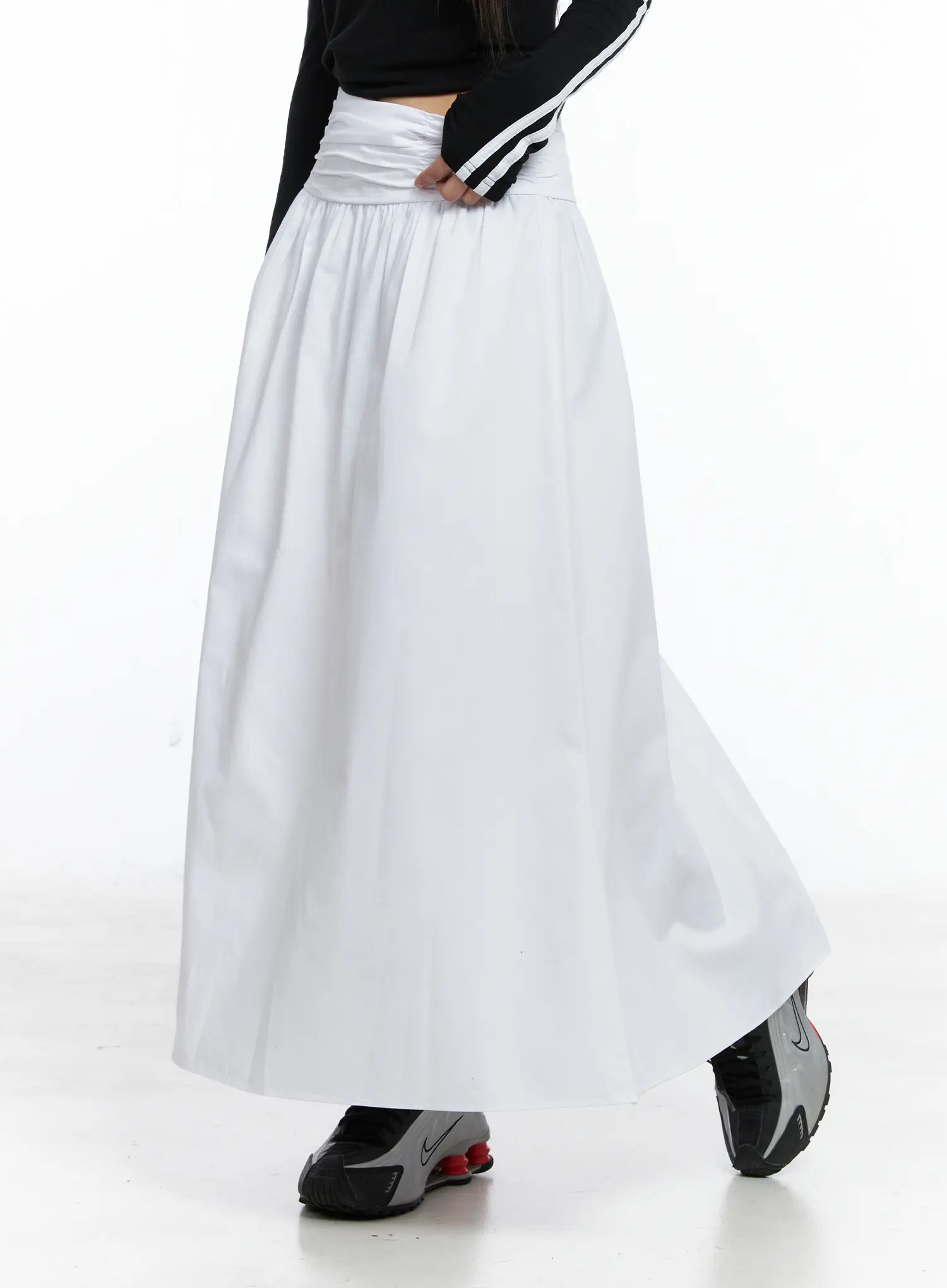 Elegant Flare Long Skirt CS504 - Image 10