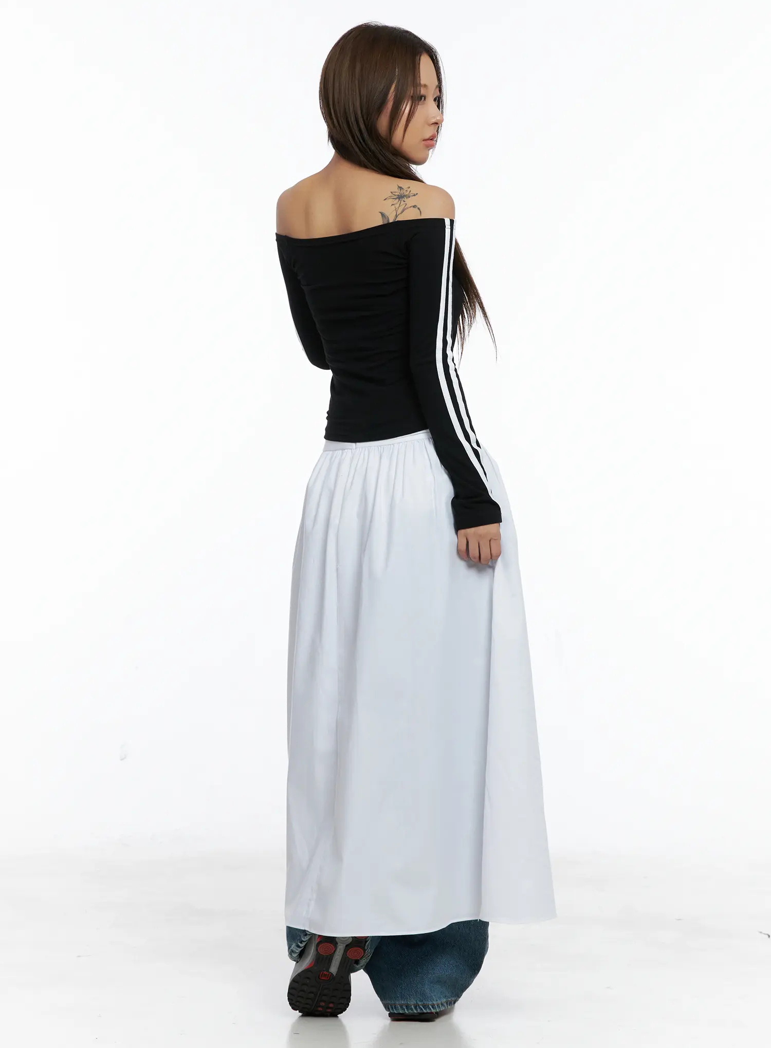 Elegant Flare Long Skirt CS504 - Image 7