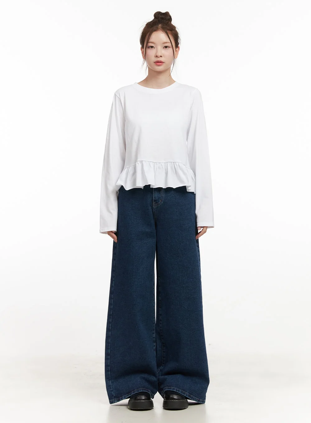 Elegant Frill Long-Sleeve Top IJ530 - Image 4