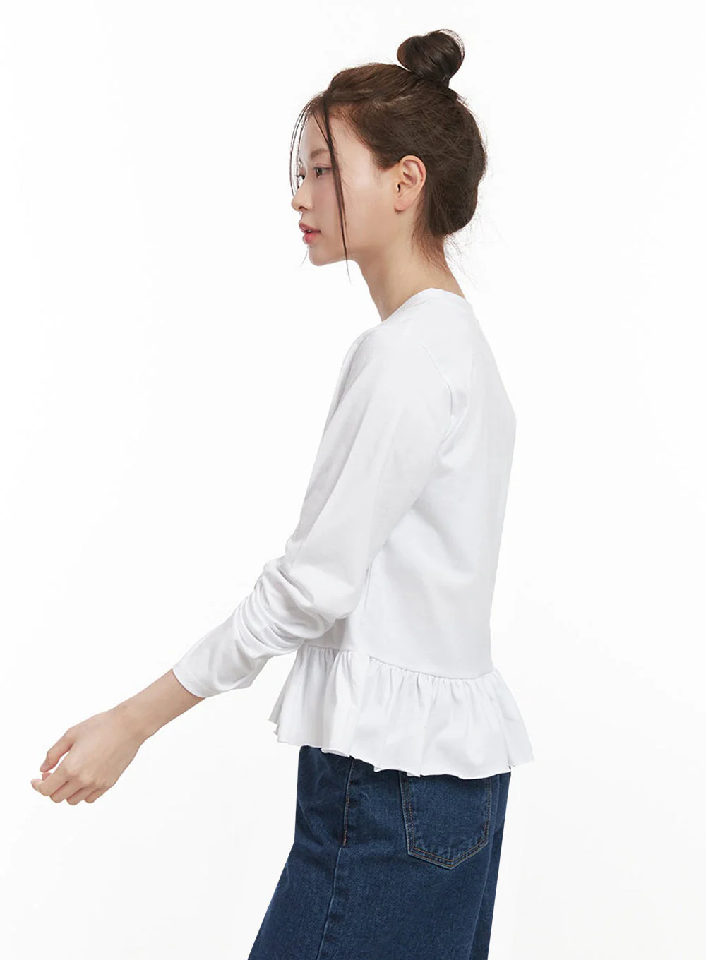 Elegant Frill Long-Sleeve Top IJ530 - Image 8