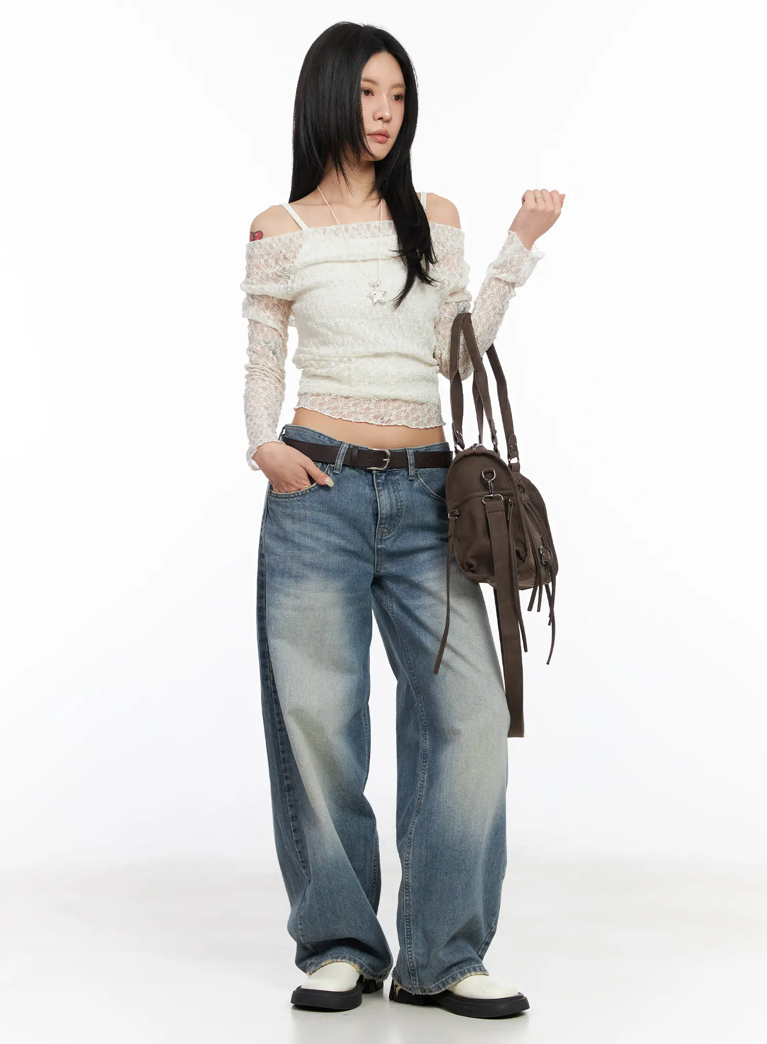 Elegant Lace Off-Shoulder Blouse CM516 - Image 3