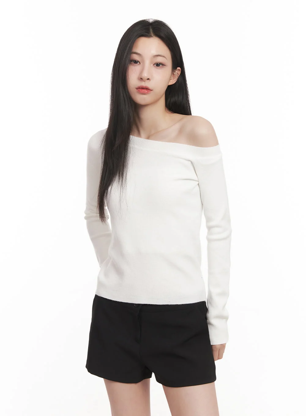 Elegant Off Shoulder Knit Top CN415 - Image 3