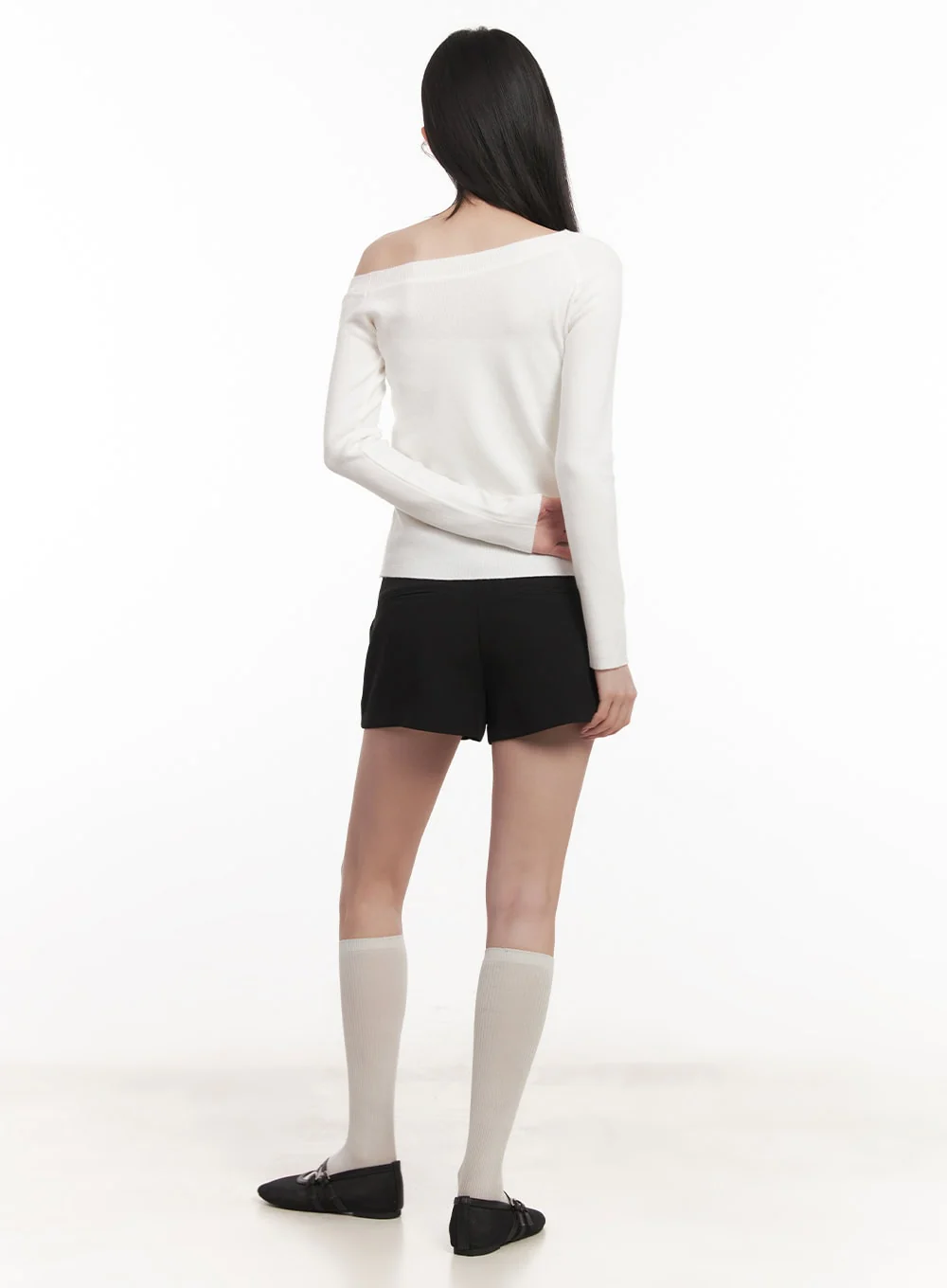 Elegant Off Shoulder Knit Top CN415 - Image 8