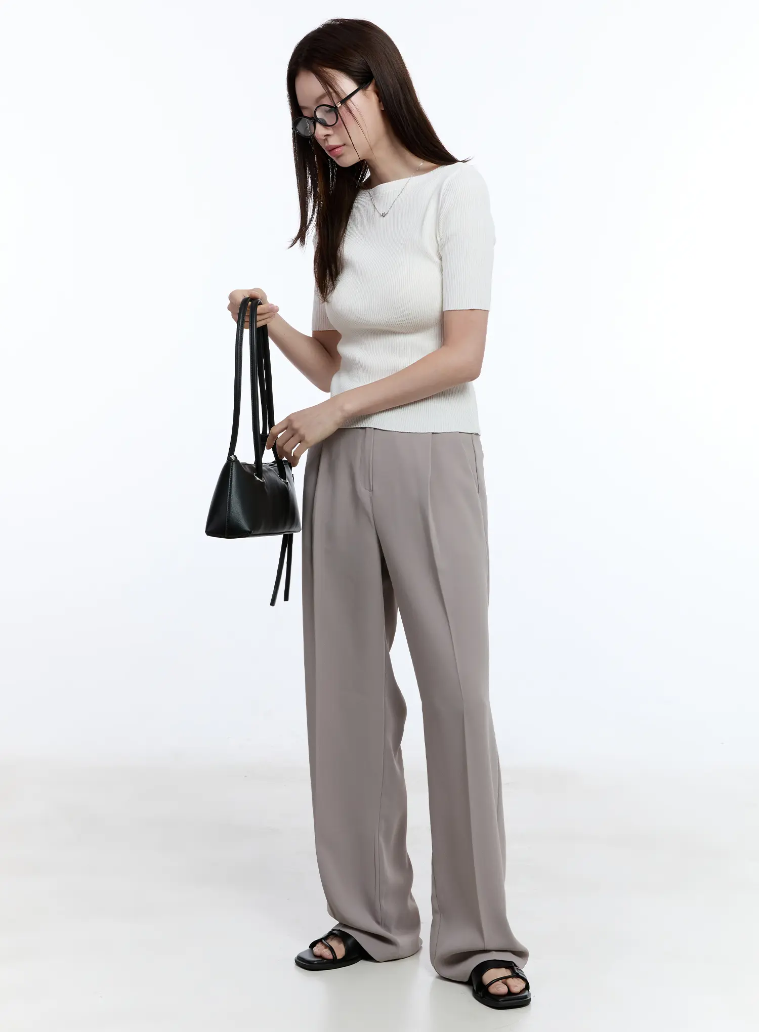 Elegant Pintuck Wide-Leg Pants CU513 - Image 8