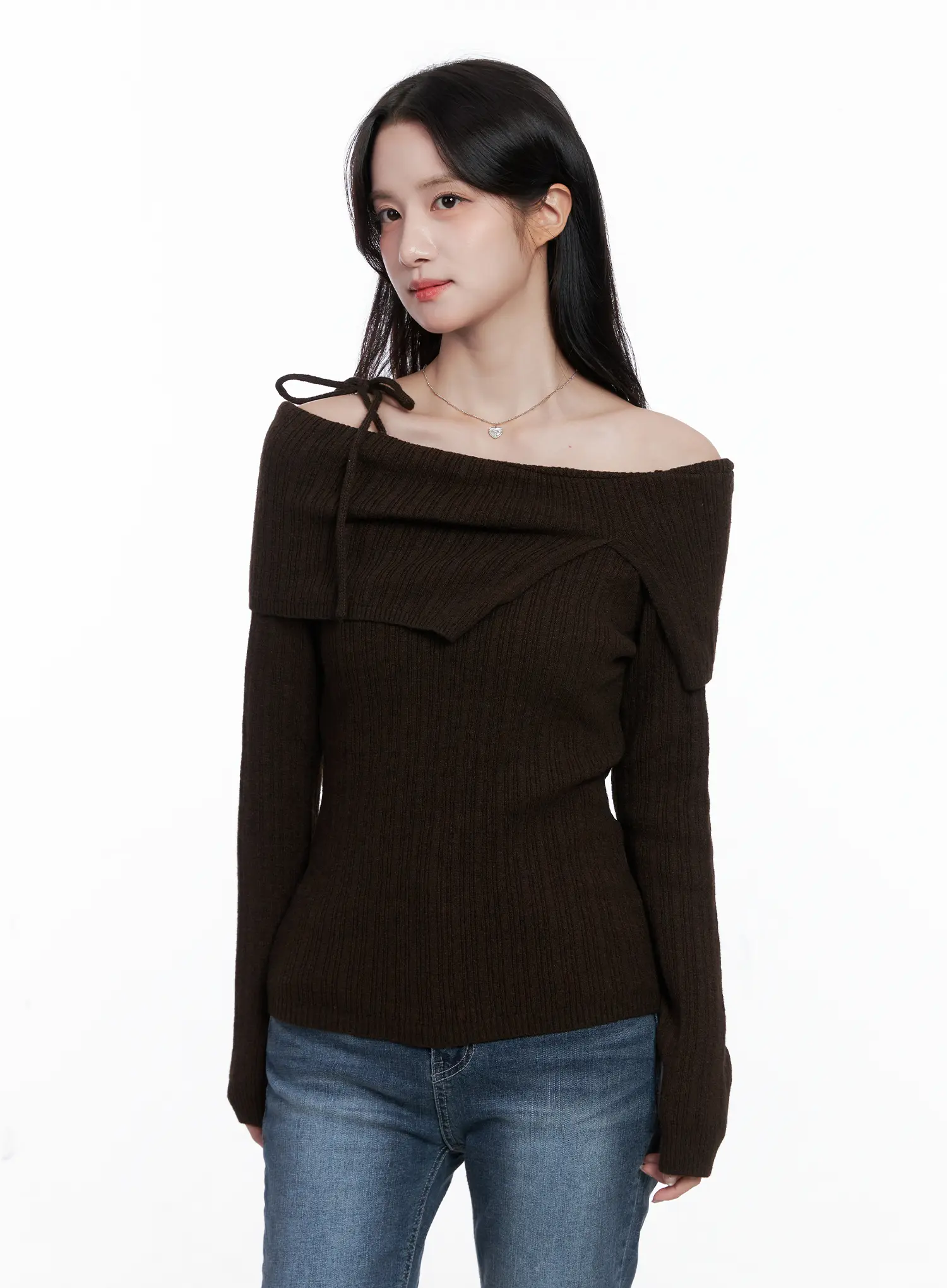 Elegant Ribbon Off-Shoulder Top CS519 - Image 8
