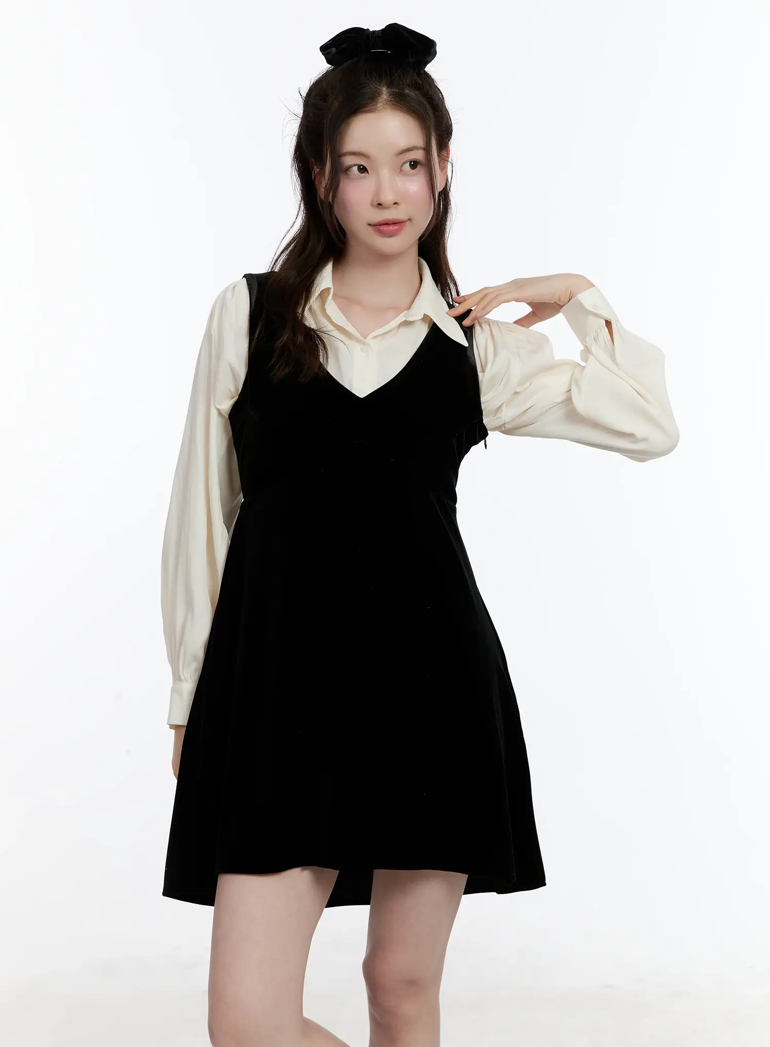 Elegant Shirred Chiffon Blouse ID511 - Image 6