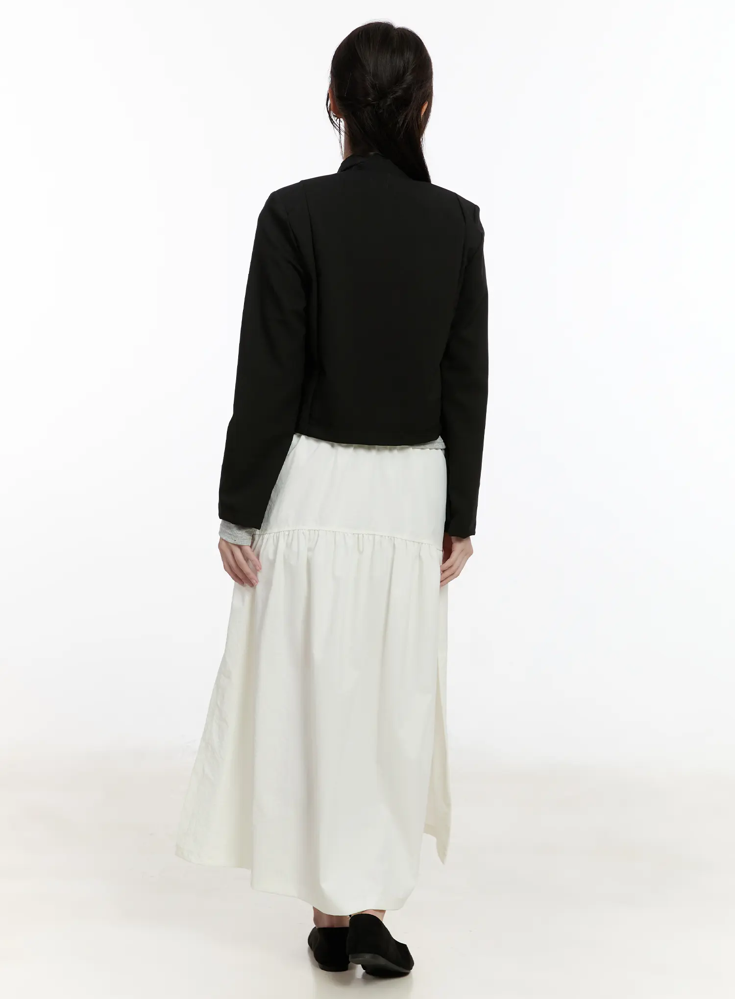 Elegant Shirred Flare Maxi Skirt CM505 - Image 8