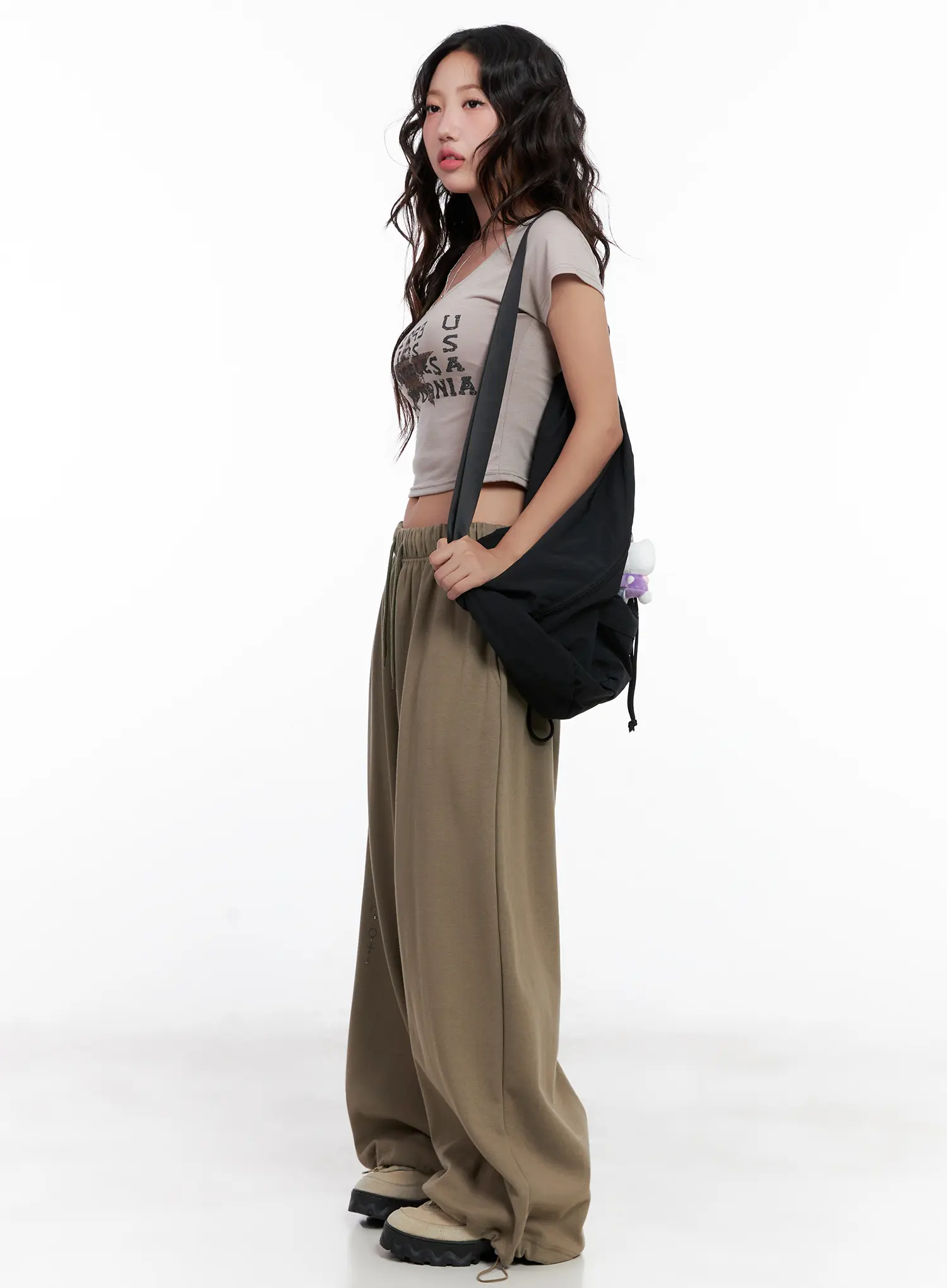 Embellished Wide-Leg Sweatpants CL518 - Image 3