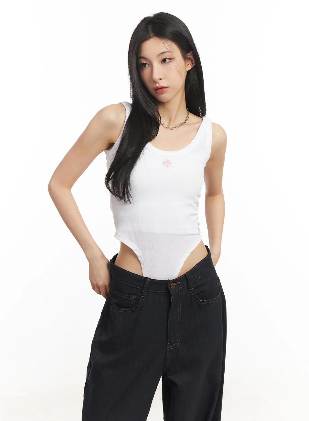 Embroidered Bodysuit Tank Top CA504 - Image 10