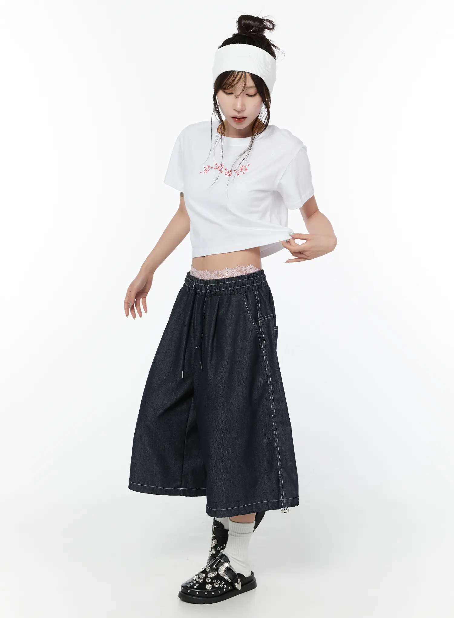 Embroidered Jorts CY515 - Image 3