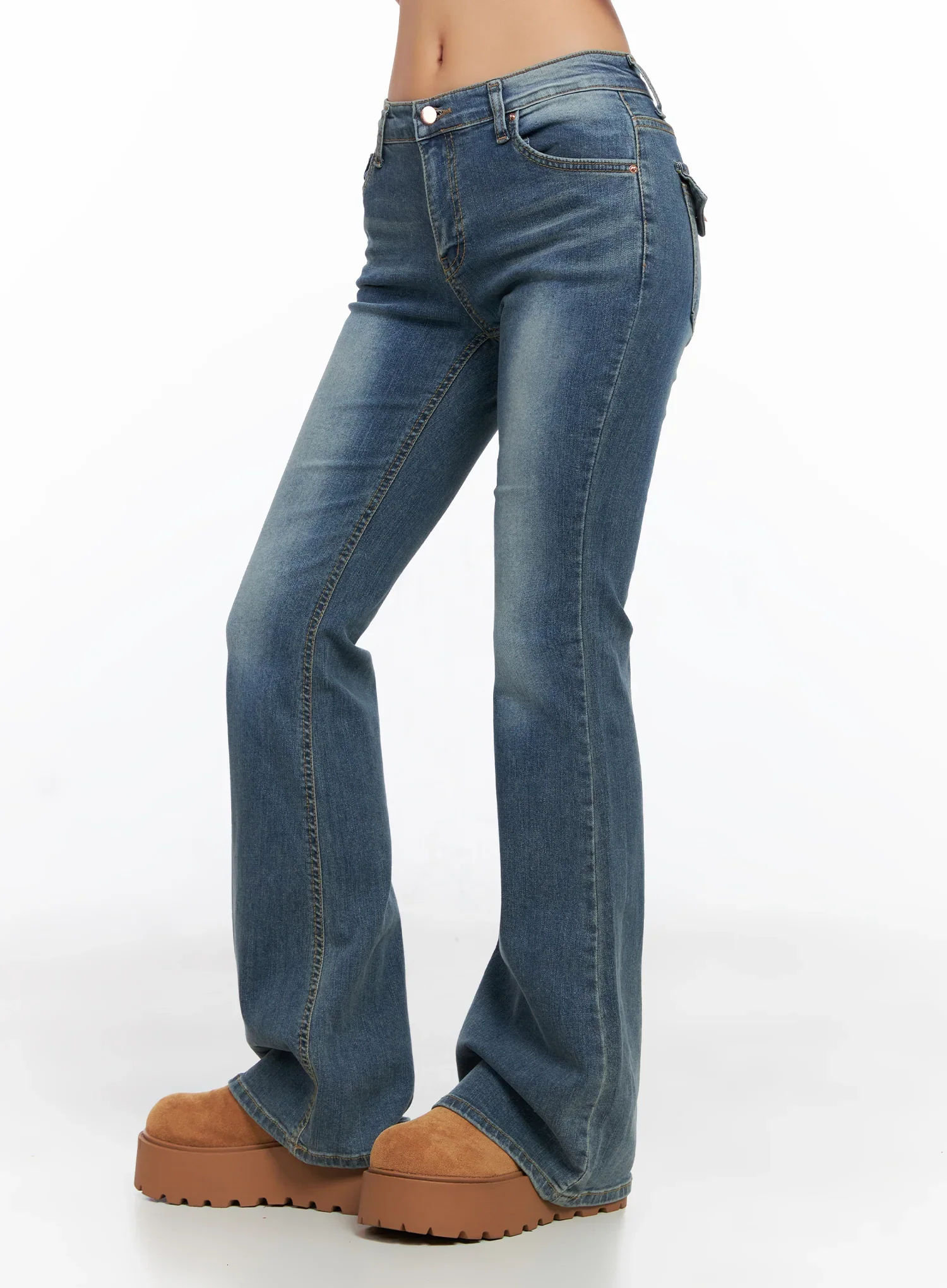 Emelia Back Pocket Flare Jeans CO514 - Image 4