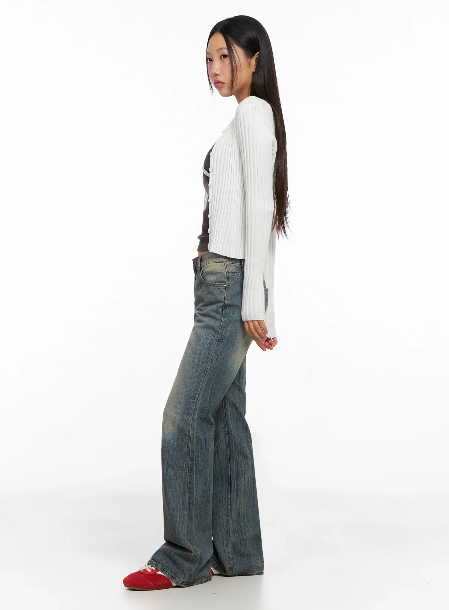 Emory High Waist Flared Jeans IG528 - Image 6