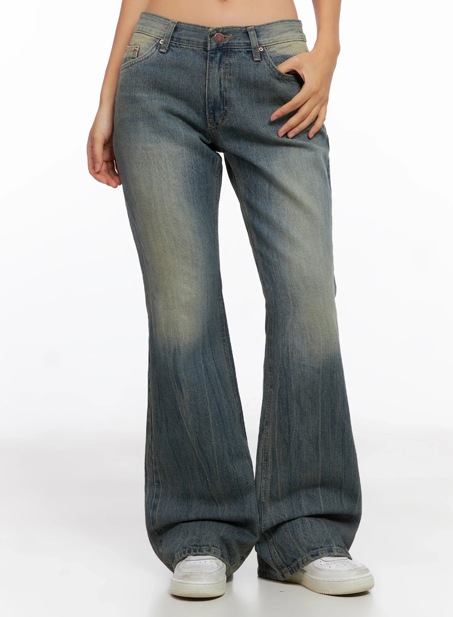 Emory High Waist Flared Jeans IG528 - Image 7