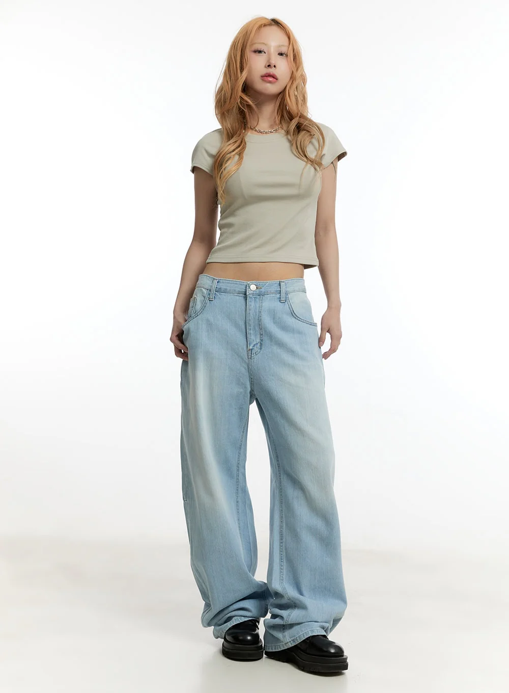 Essential Cotton Crop Top CY501 - Image 3