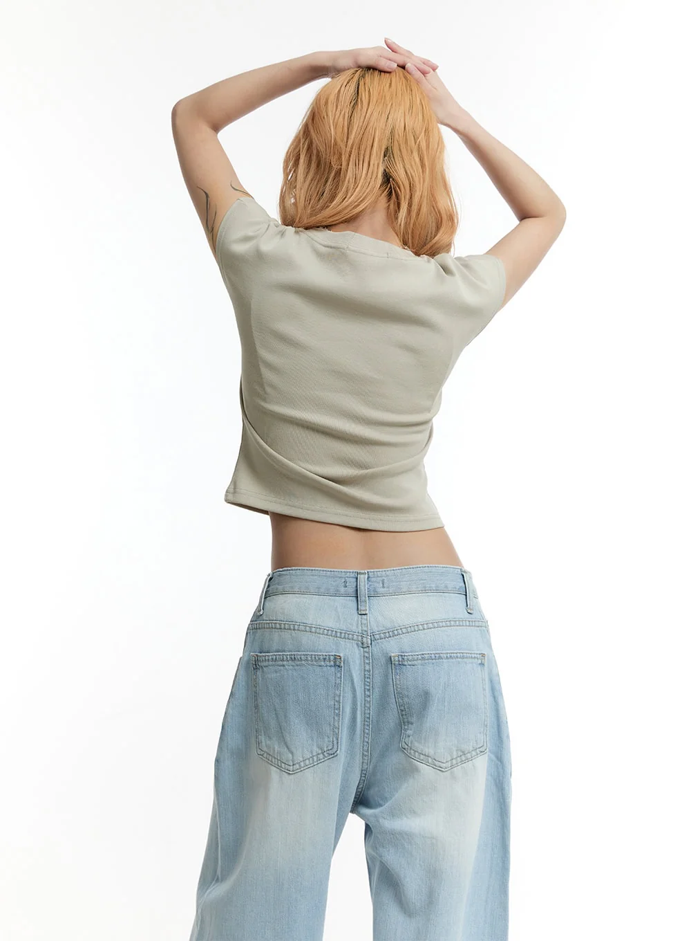 Essential Cotton Crop Top CY501 - Image 6