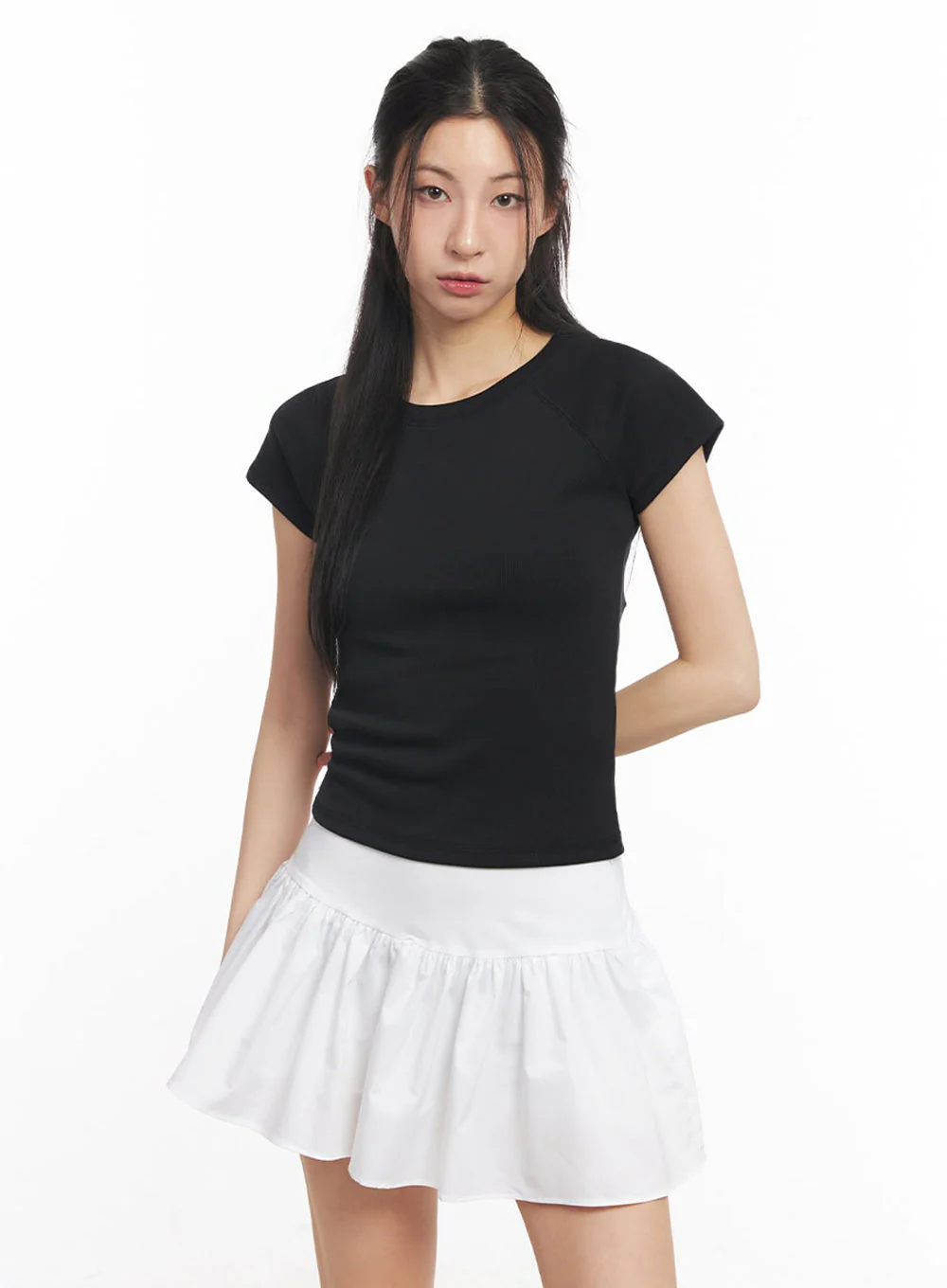 Essential Cotton Raglan Top IY529 - Image 17