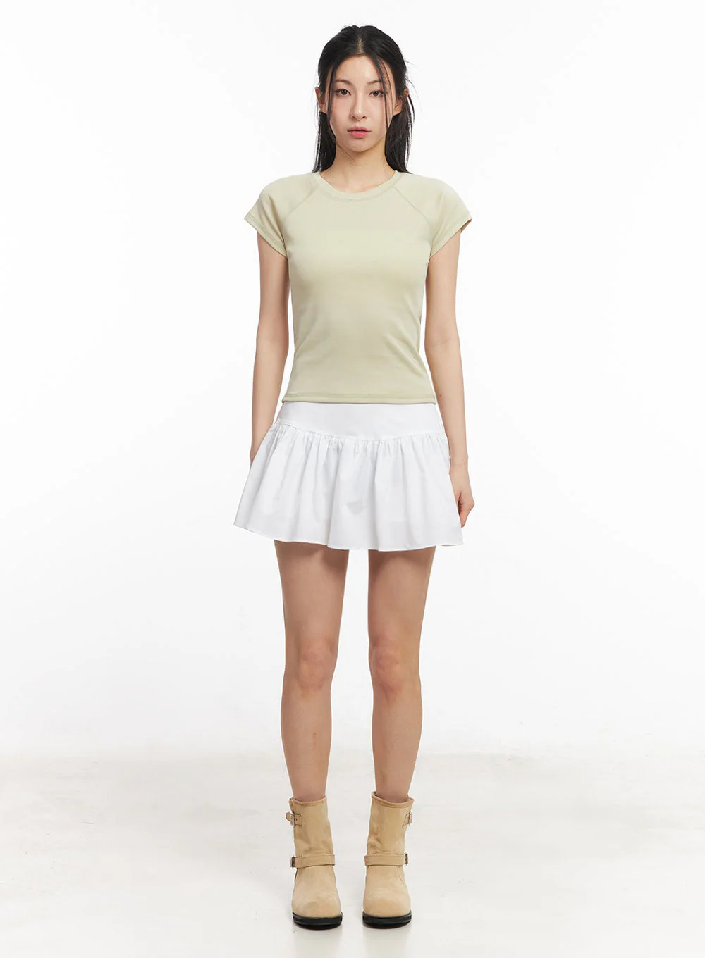 Essential Cotton Raglan Top IY529 - Image 4