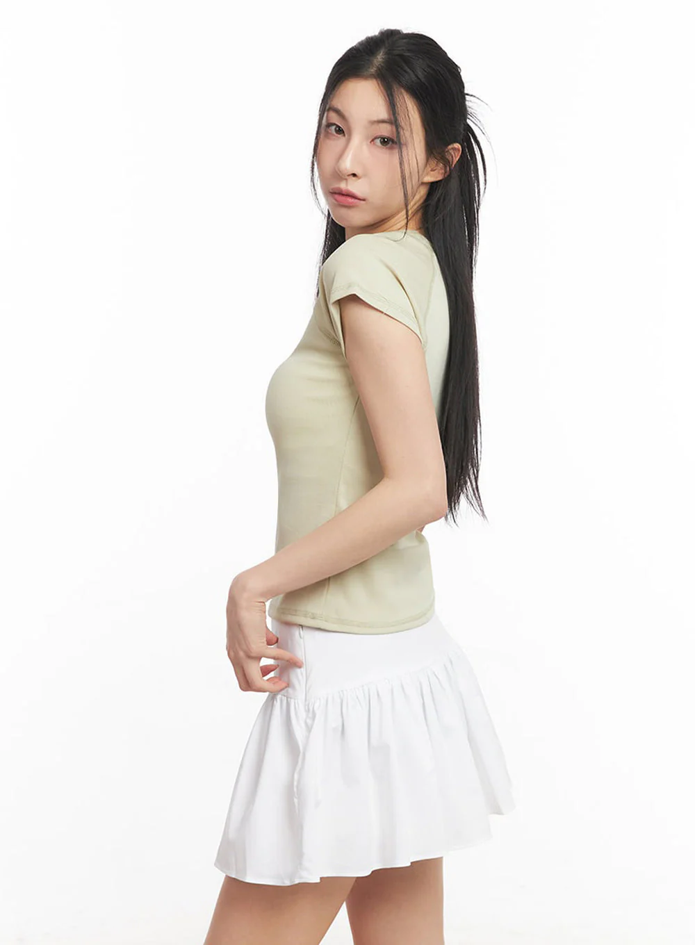 Essential Cotton Raglan Top IY529 - Image 8