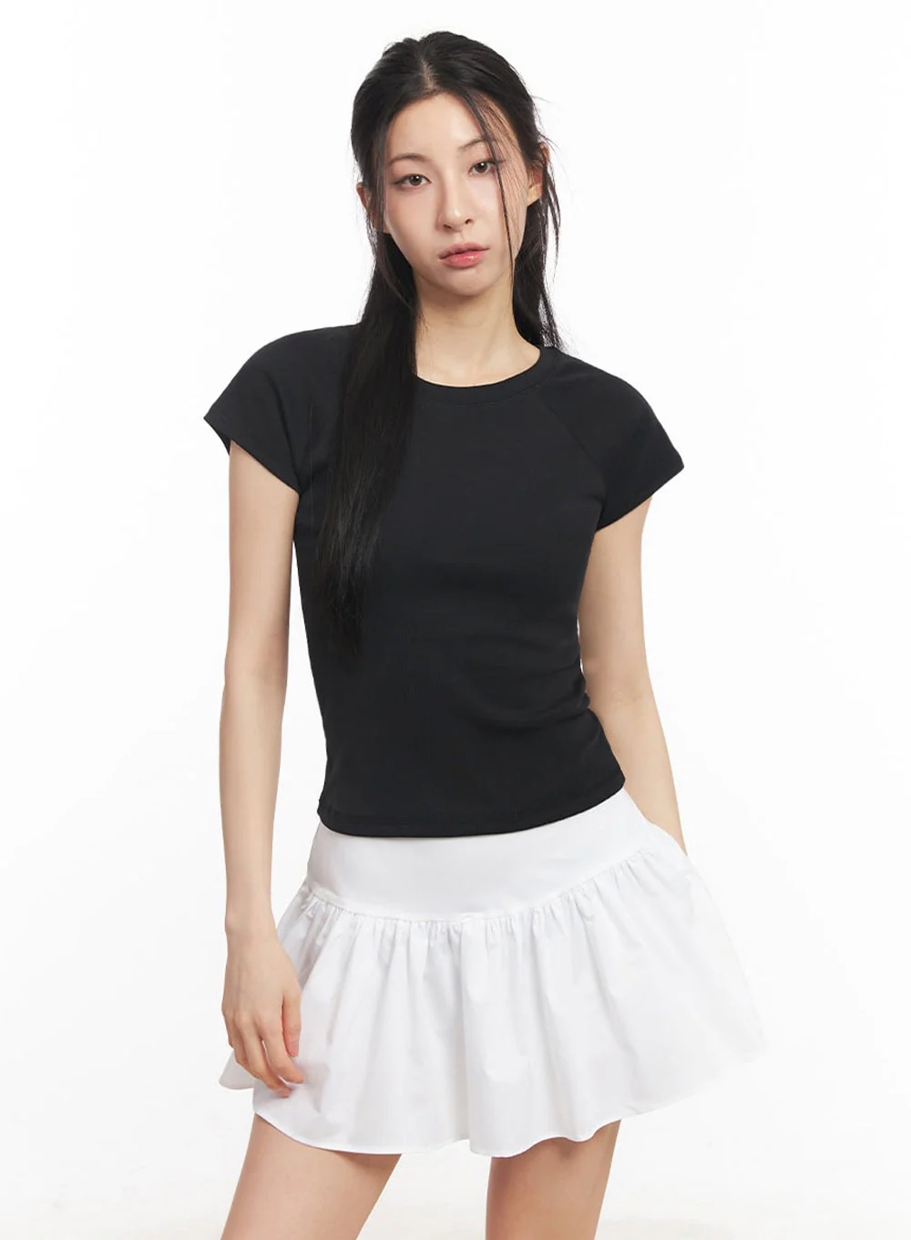 Essential Cotton Raglan Top IY529 - Image 9
