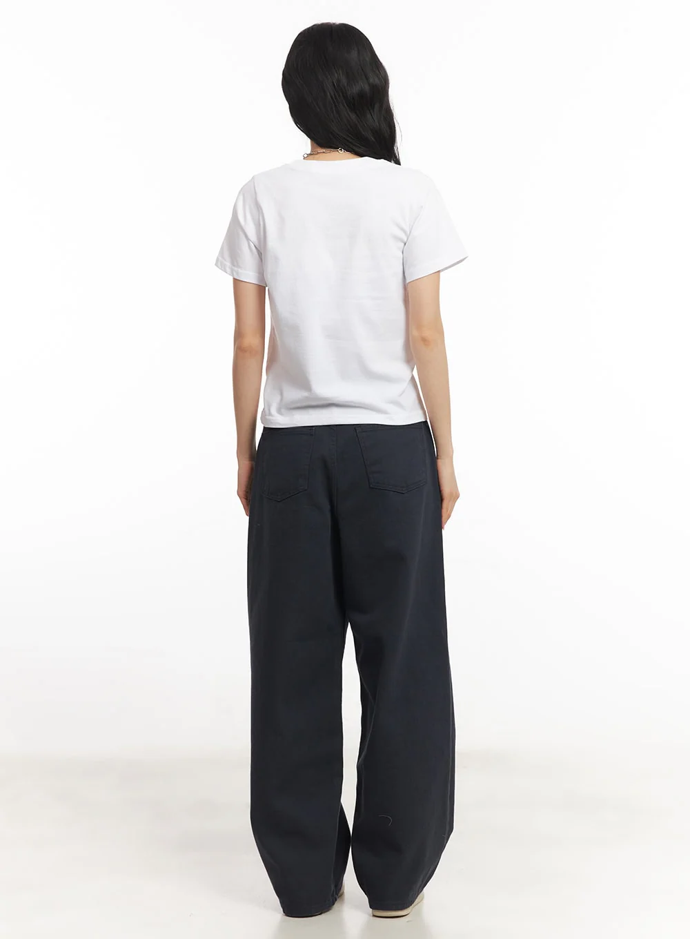 Essential Cotton Wide-Leg Pants CA503 - Image 6