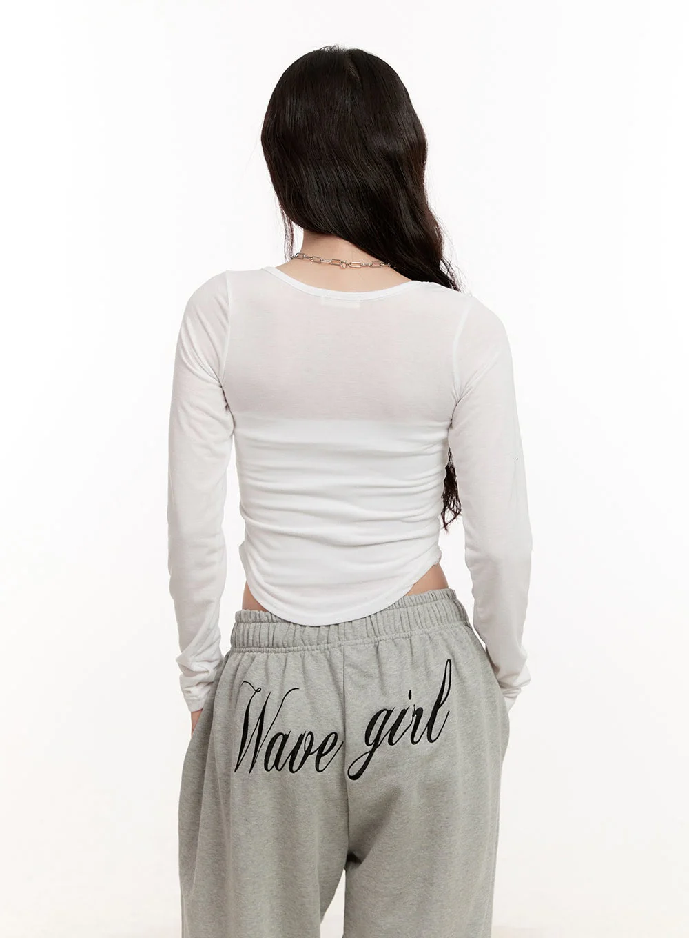 Essential Cropped Long Sleeve Top CM507 - Image 7