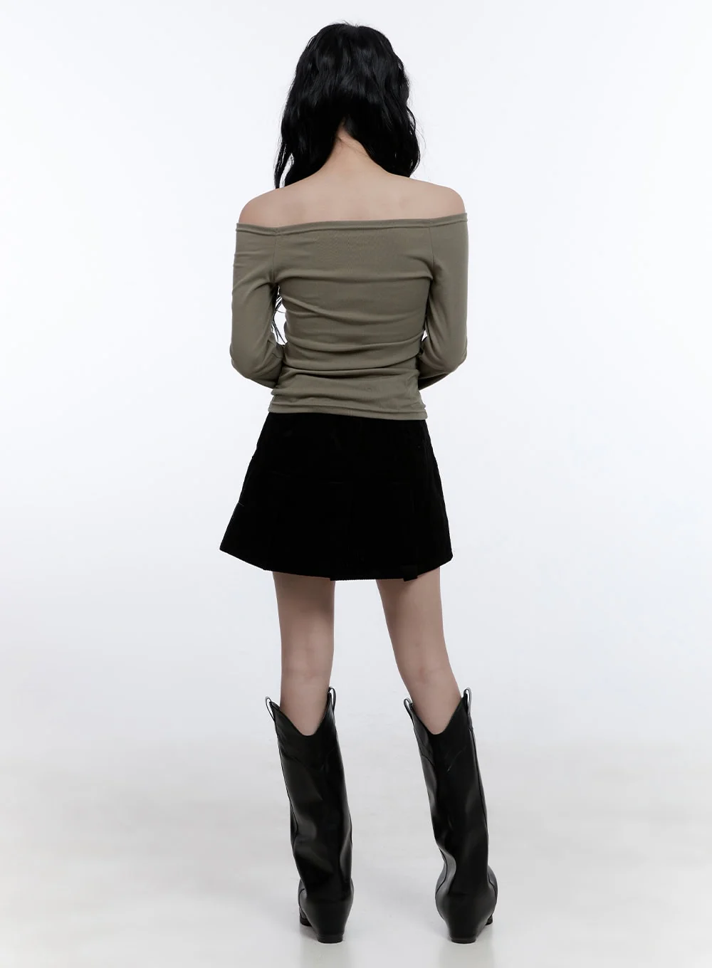 Essential Off-Shoulder Long Sleeve Top CD419 - Image 6