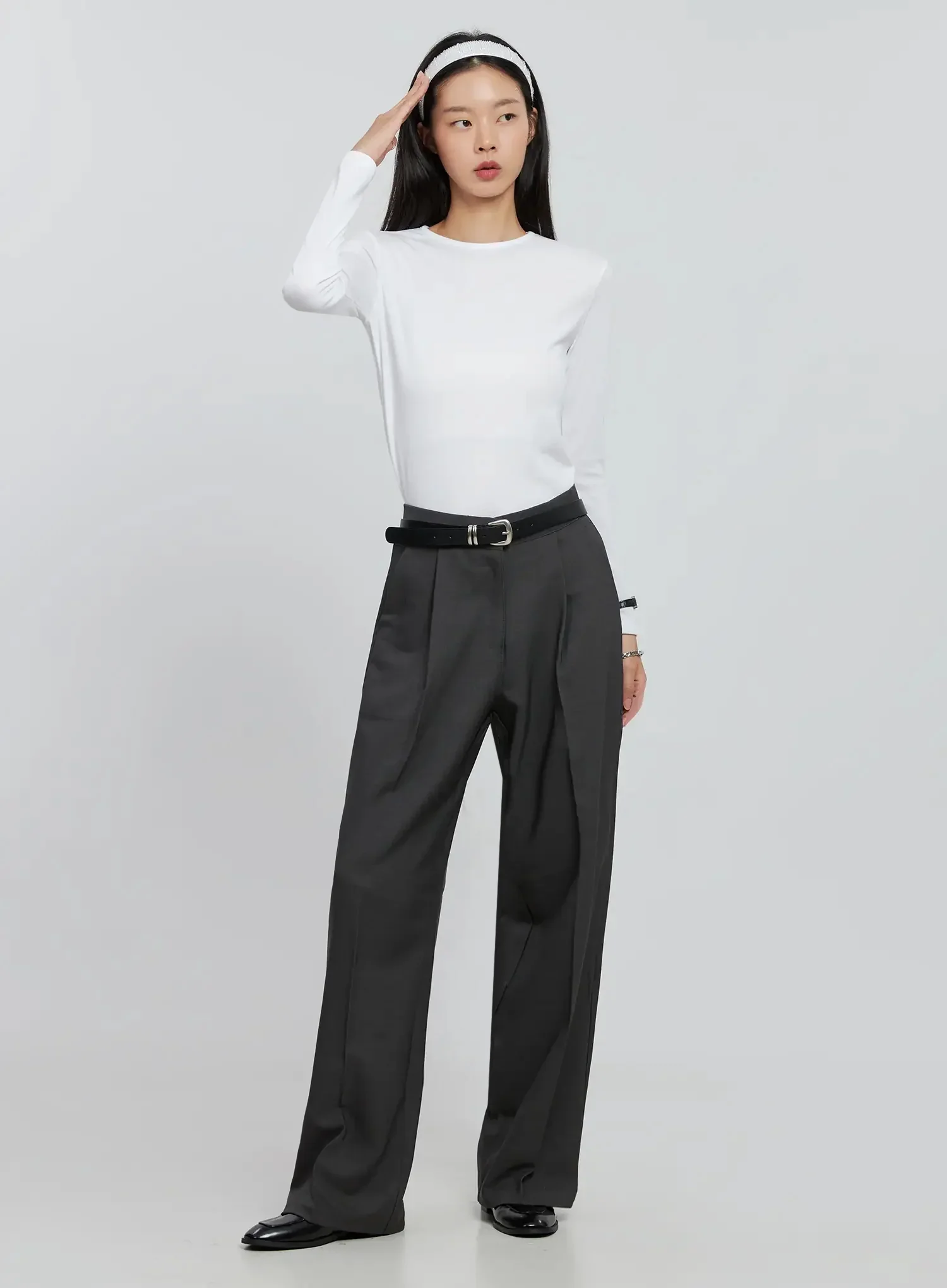 Essential Round Neck Long Sleeve Top IN507 - Image 2