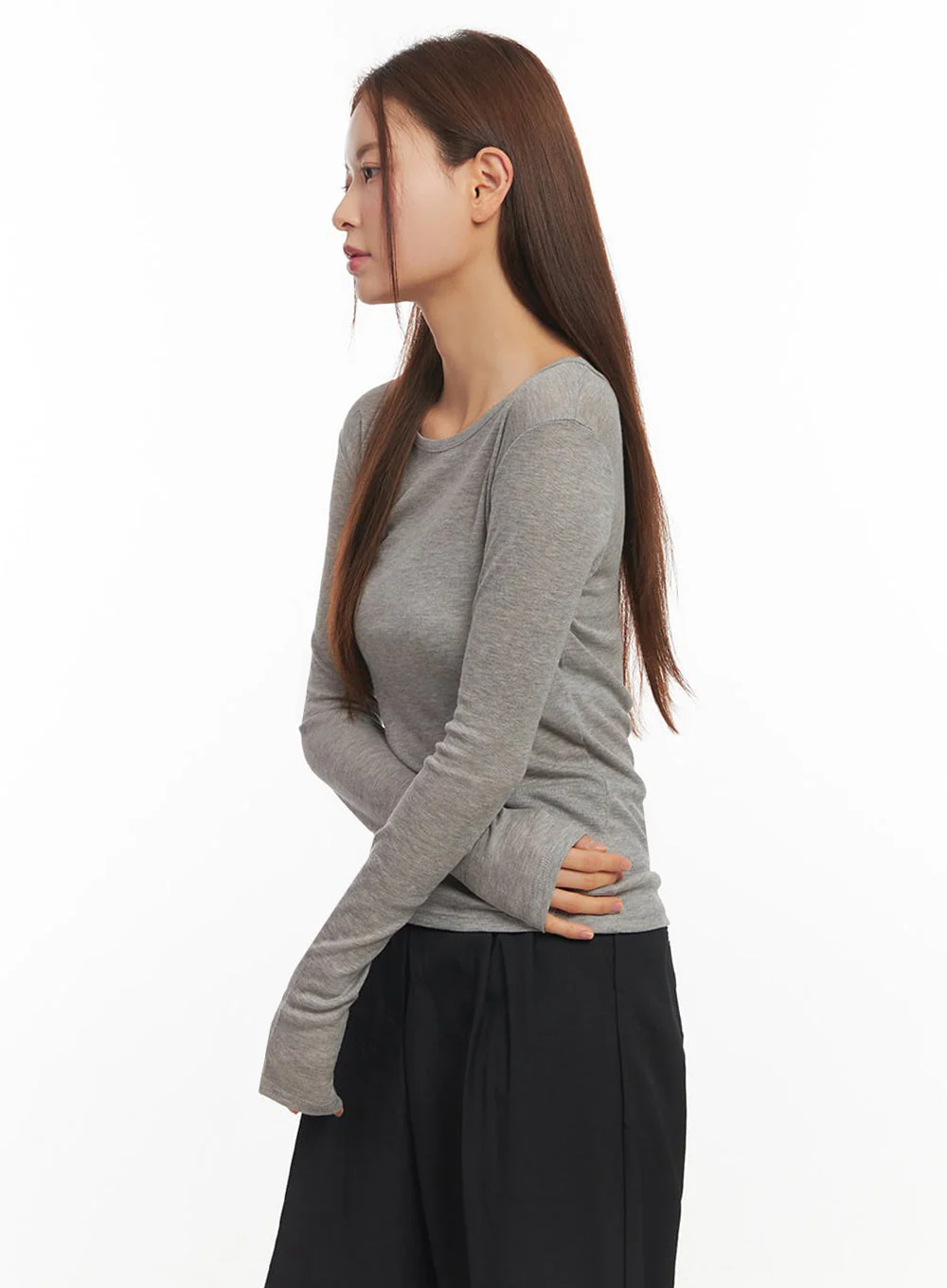 Essential Sheer Long-Sleeve Top IM524 - Image 10