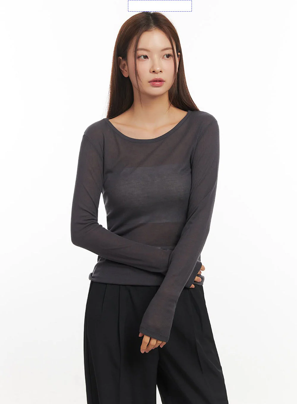 Essential Sheer Long-Sleeve Top IM524 - Image 18