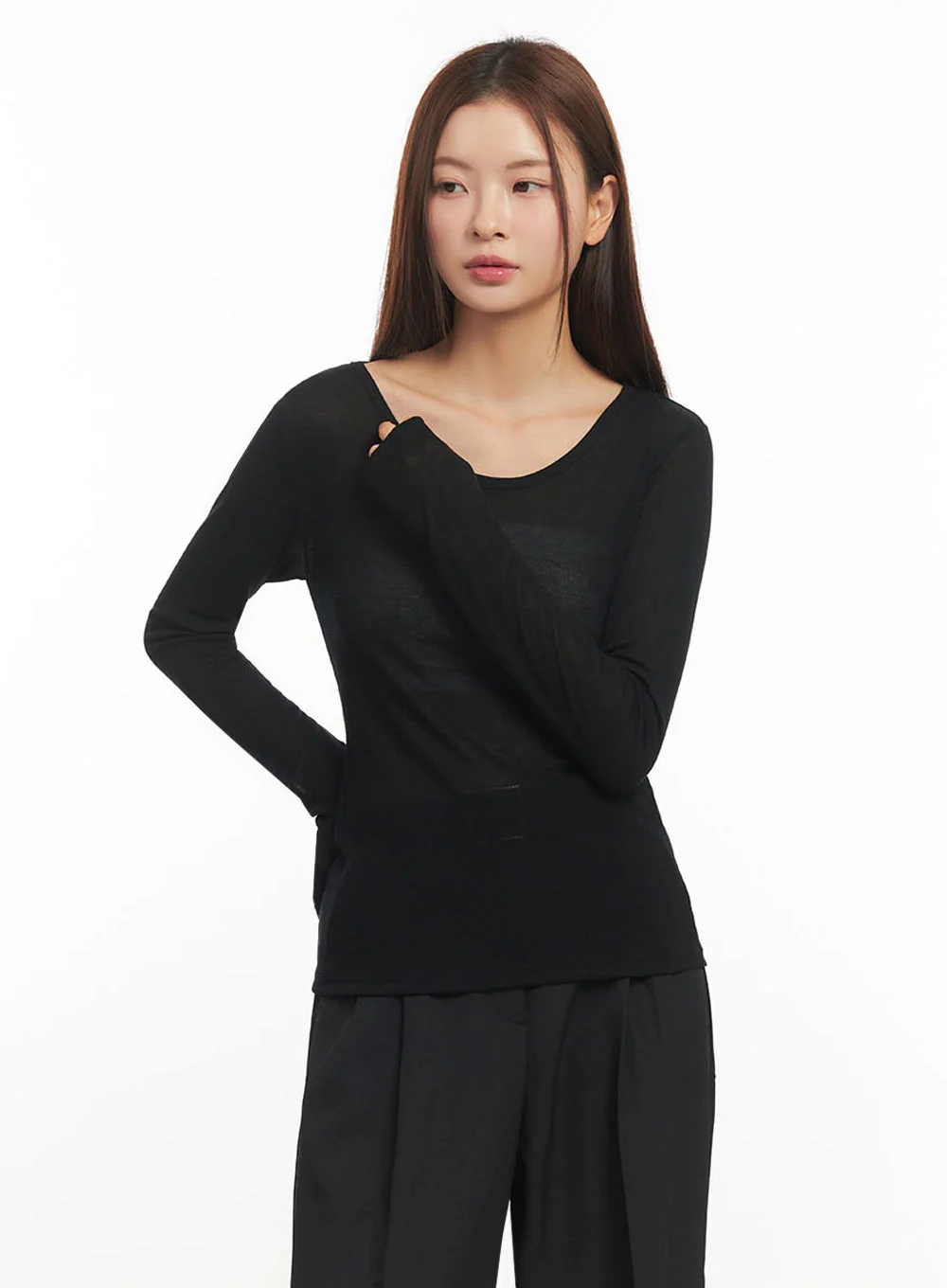 Essential Sheer Long-Sleeve Top IM524 - Image 19