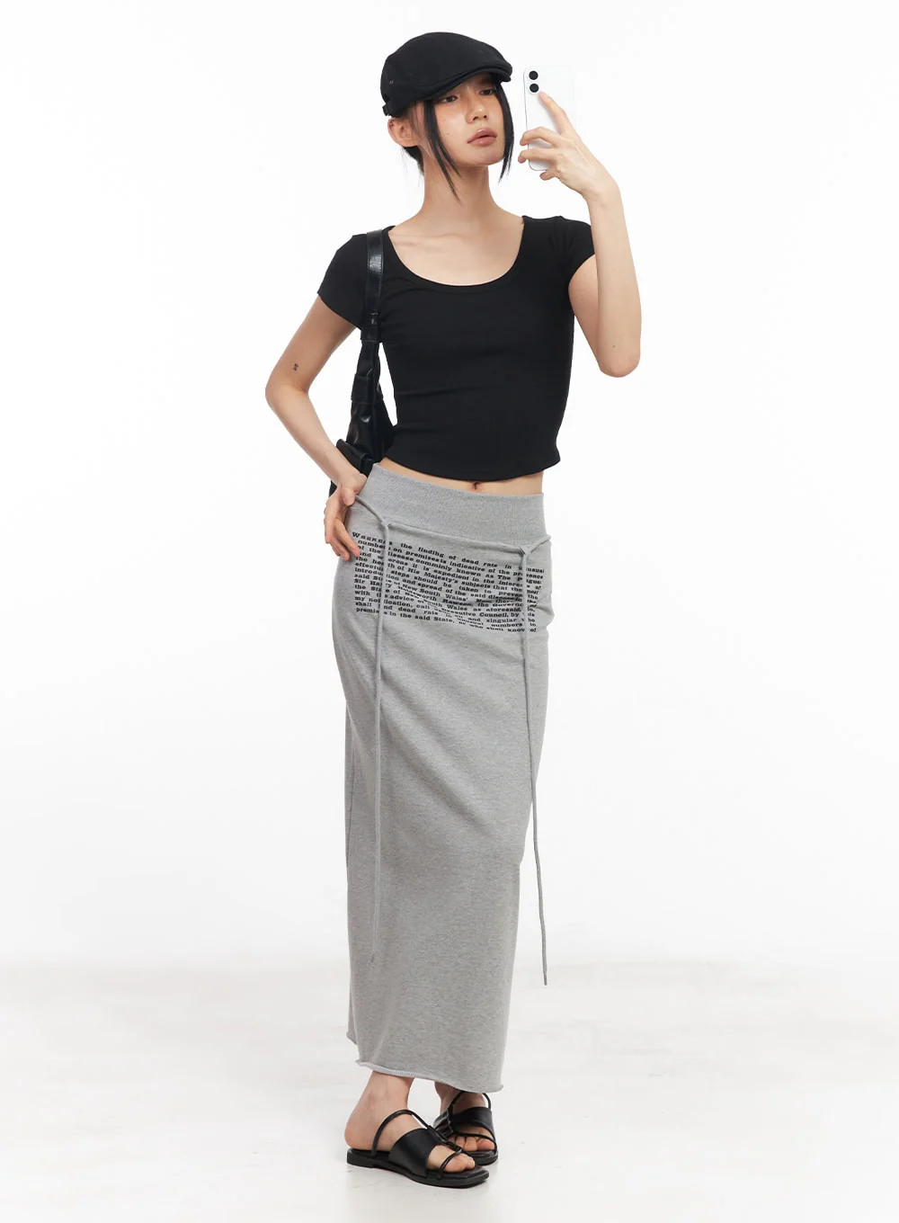 Essential U-Neck Crop Tee CY528 - Image 2