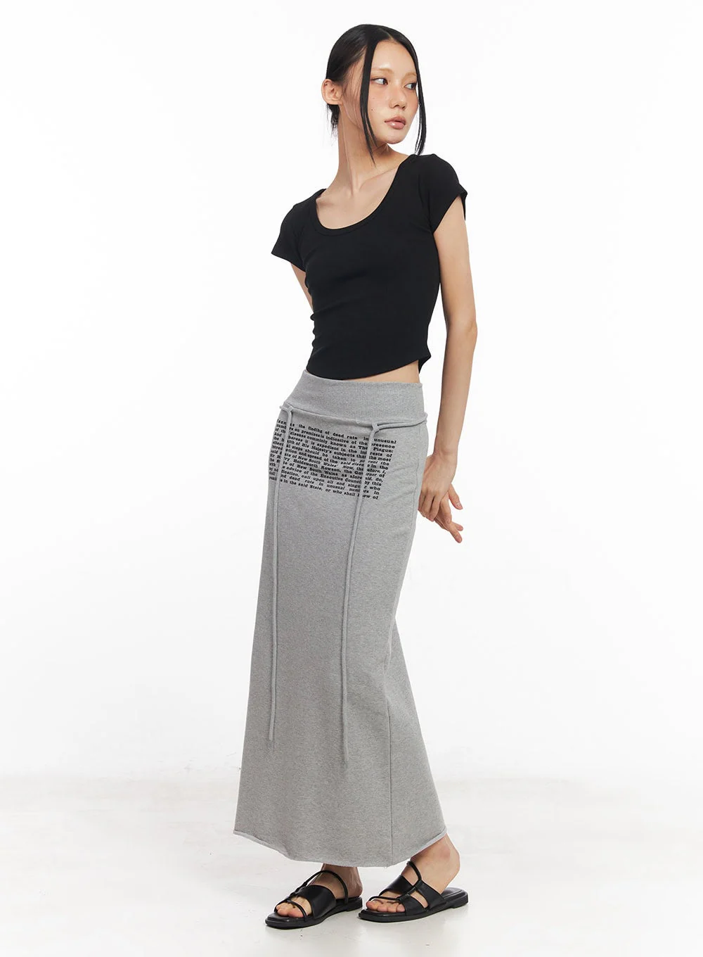 Essential U-Neck Crop Tee CY528 - Image 4
