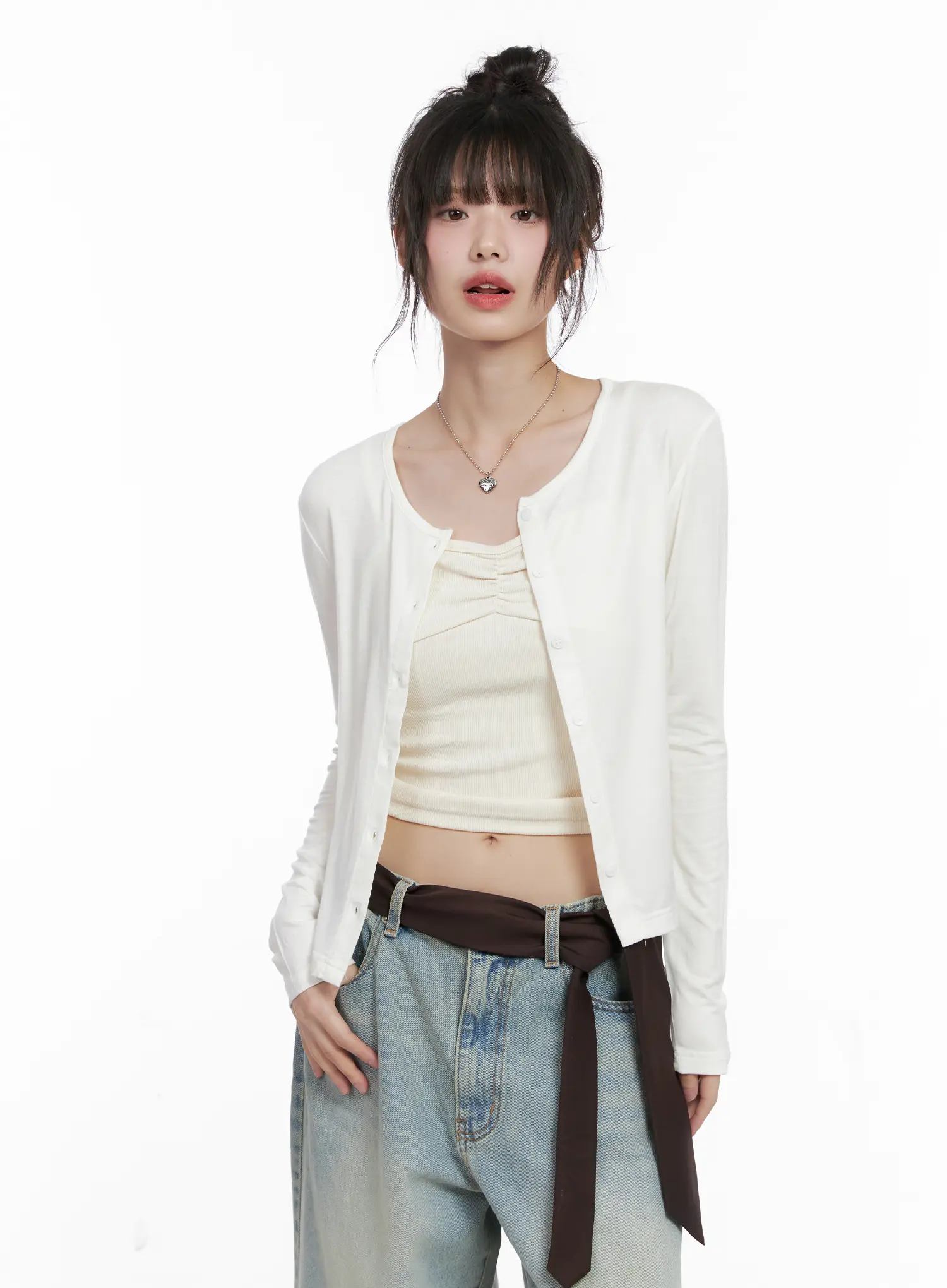 Everyday Long Sleeve Cardigan CG519 - Image 7