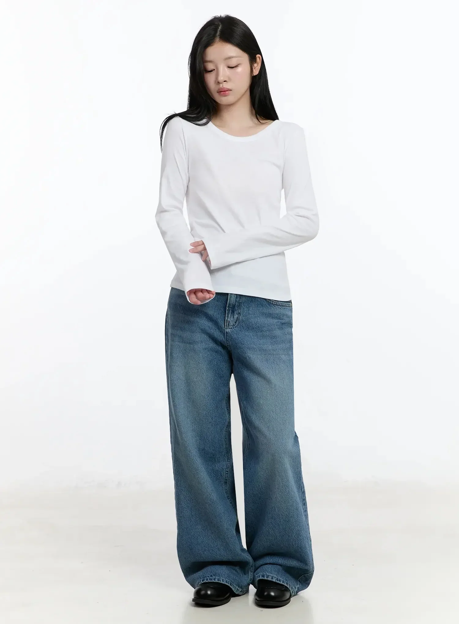 Fallon Classic Wide Leg Jeans IM519 - Image 7
