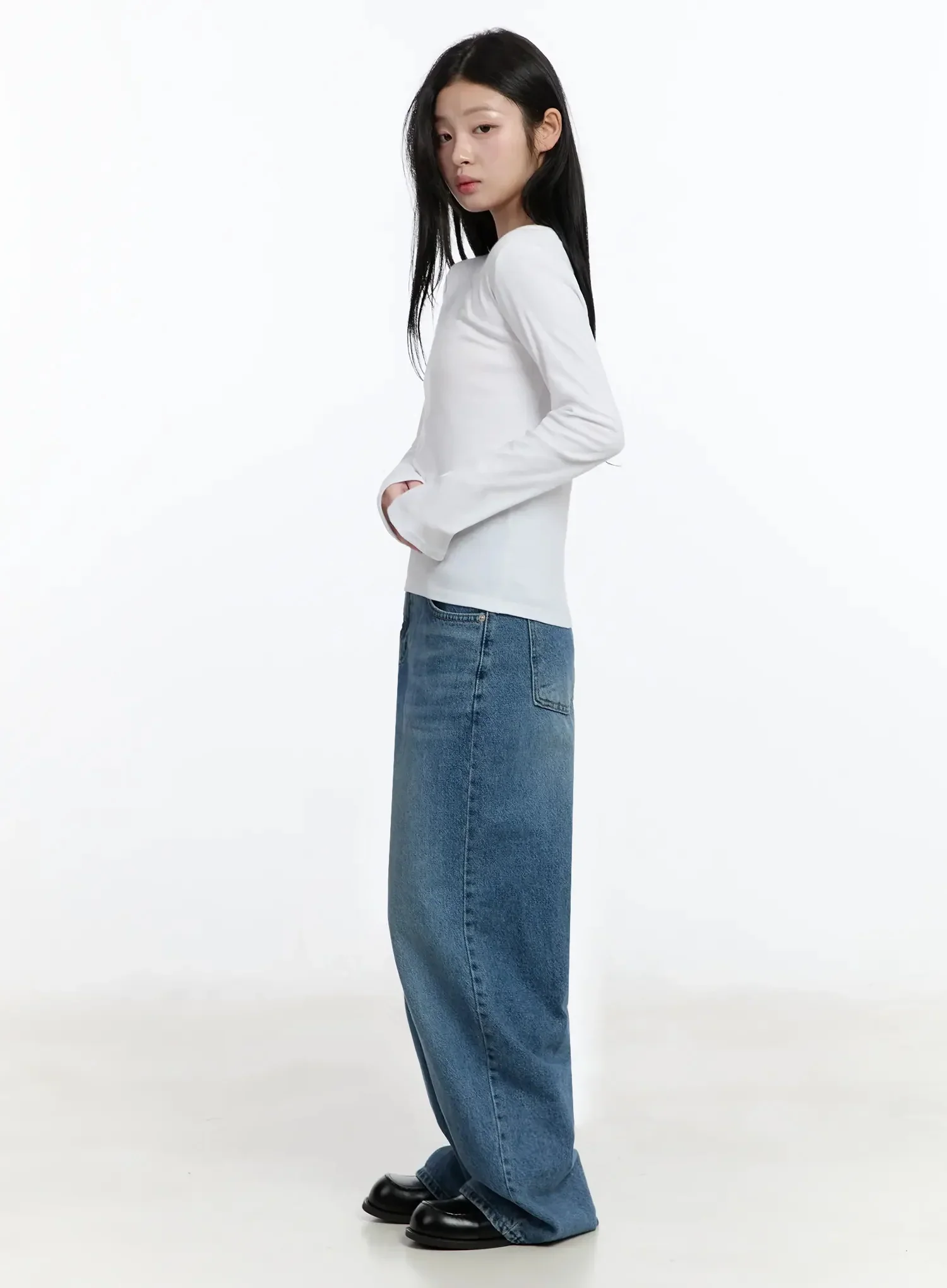 Fallon Classic Wide Leg Jeans IM519 - Image 8