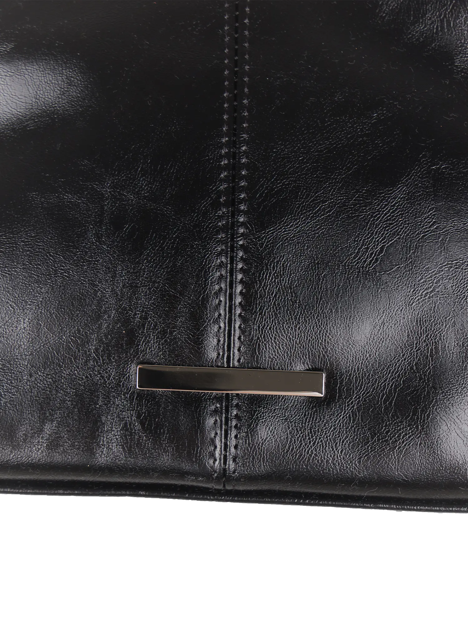 Faux Leather Square Shoulder Bag IU509 - Image 9