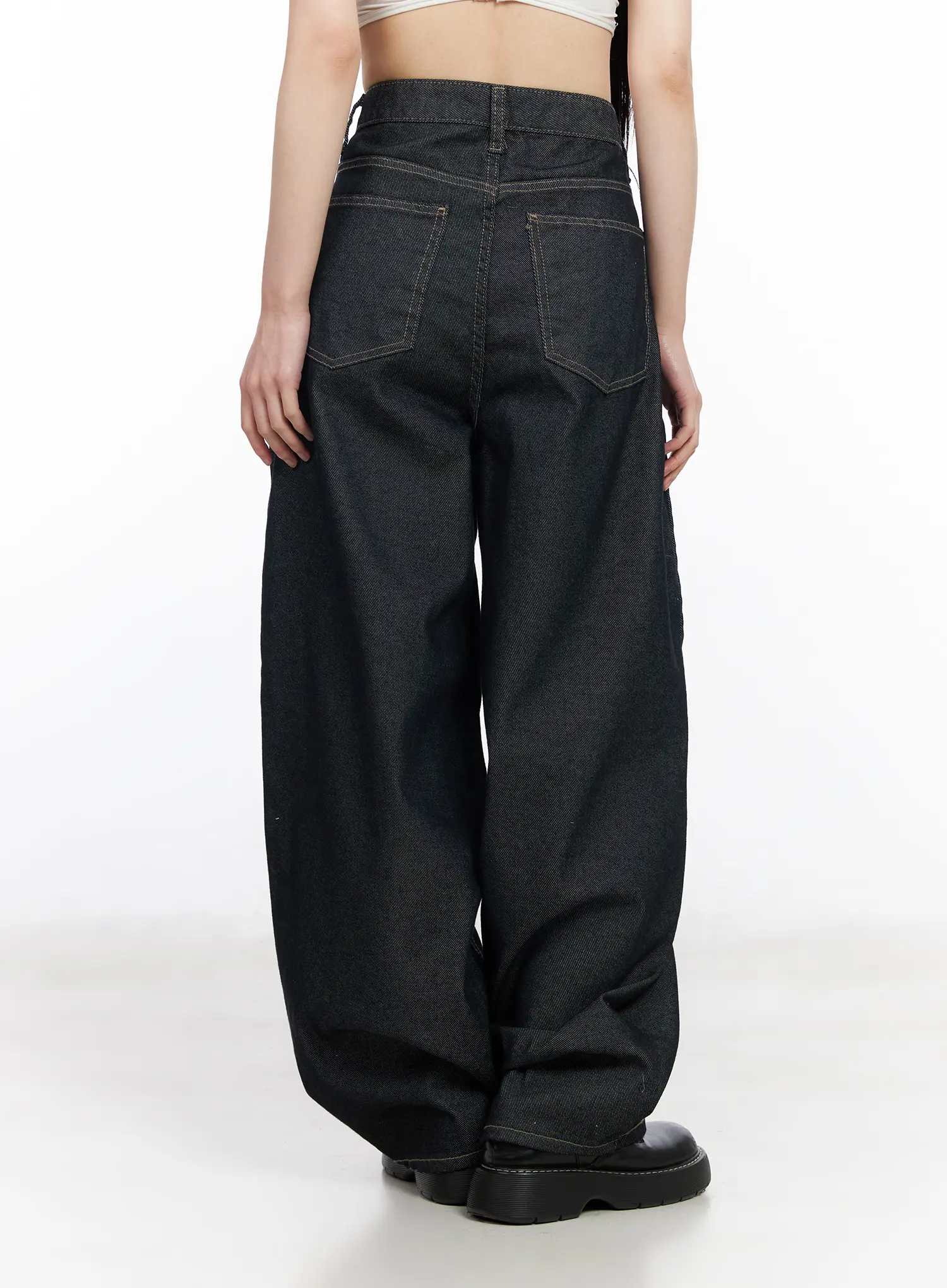 Felix Non-Fade Wide Leg Jeans CM519 - Image 5