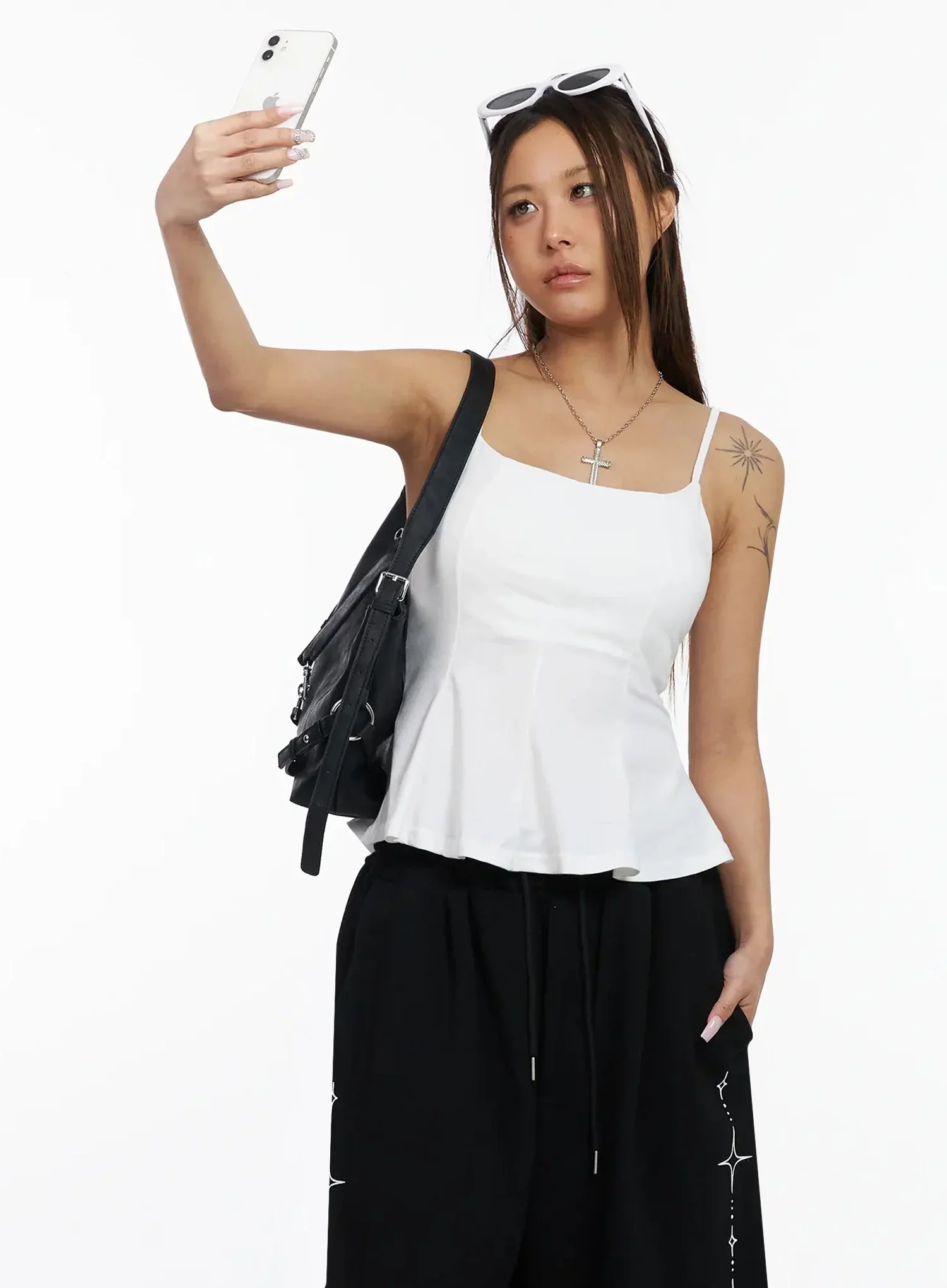 Flare Cami Peplum Top IY515