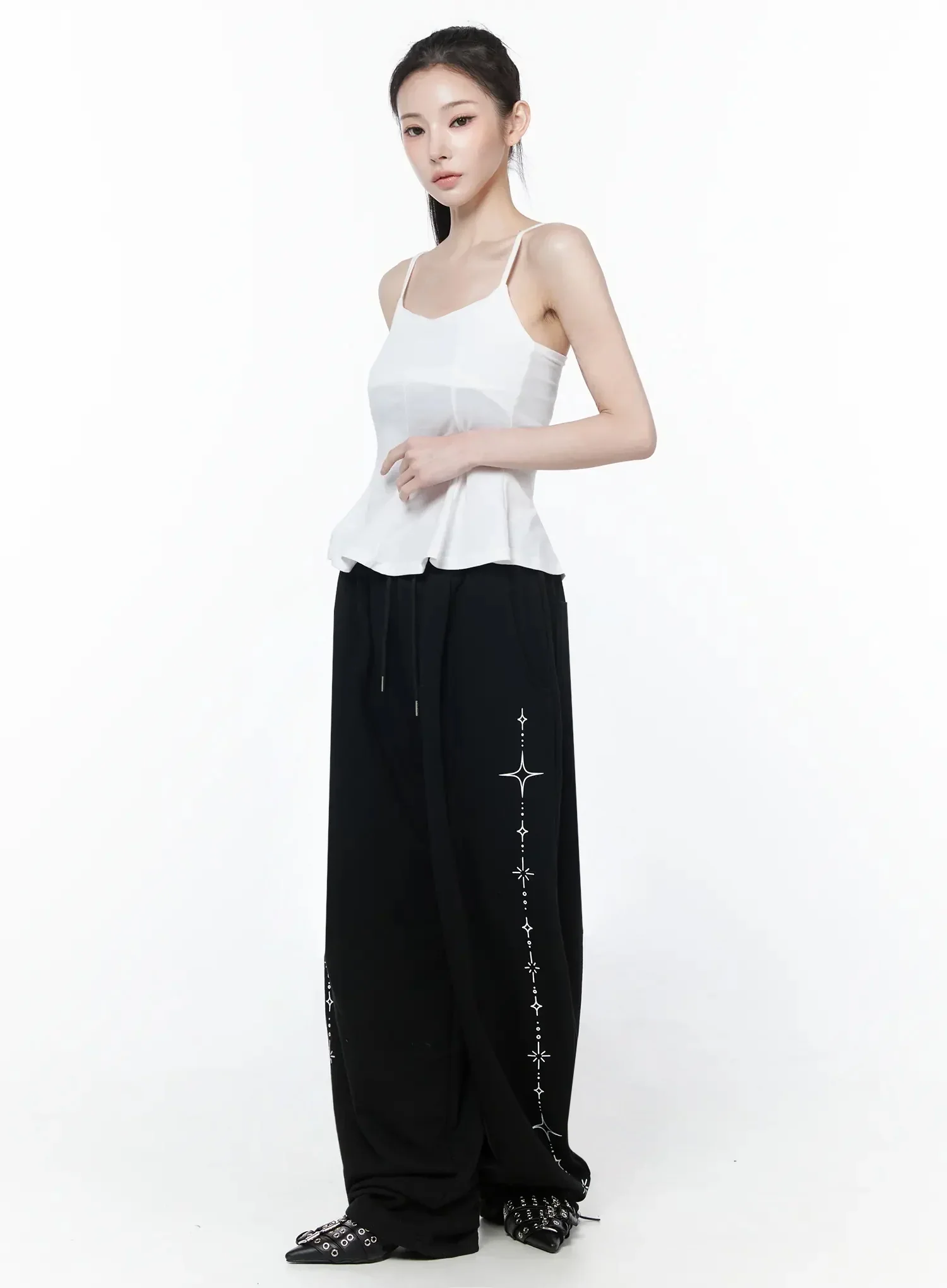 Flare Cami Peplum Top IY515 - Image 4