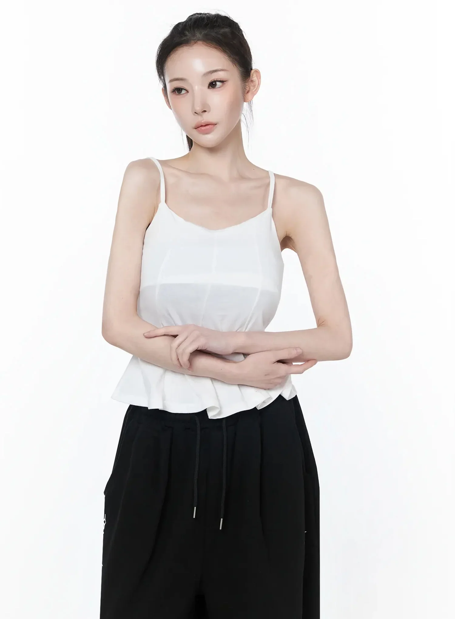 Flare Cami Peplum Top IY515 - Image 6
