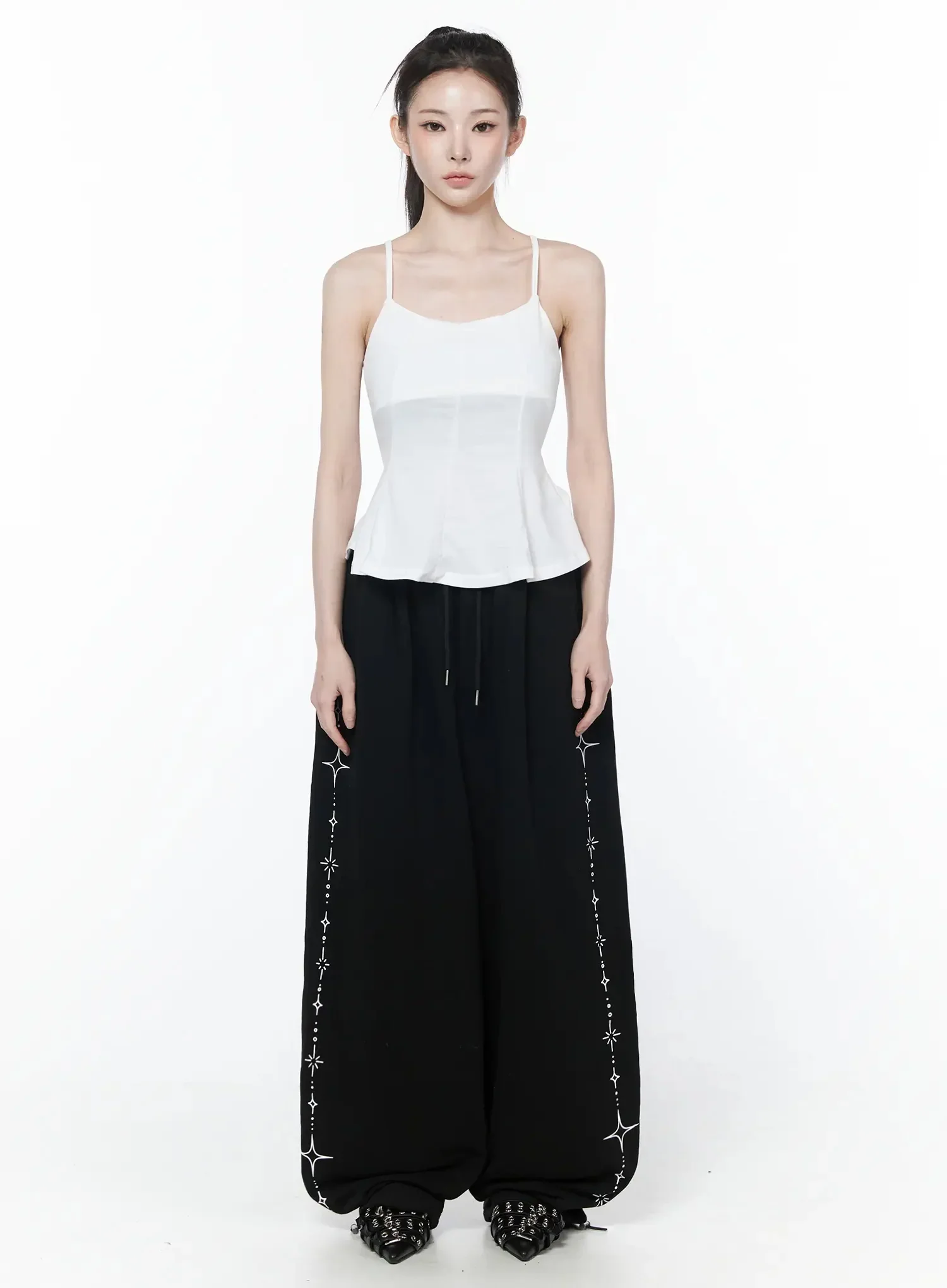 Flare Cami Peplum Top IY515 - Image 8